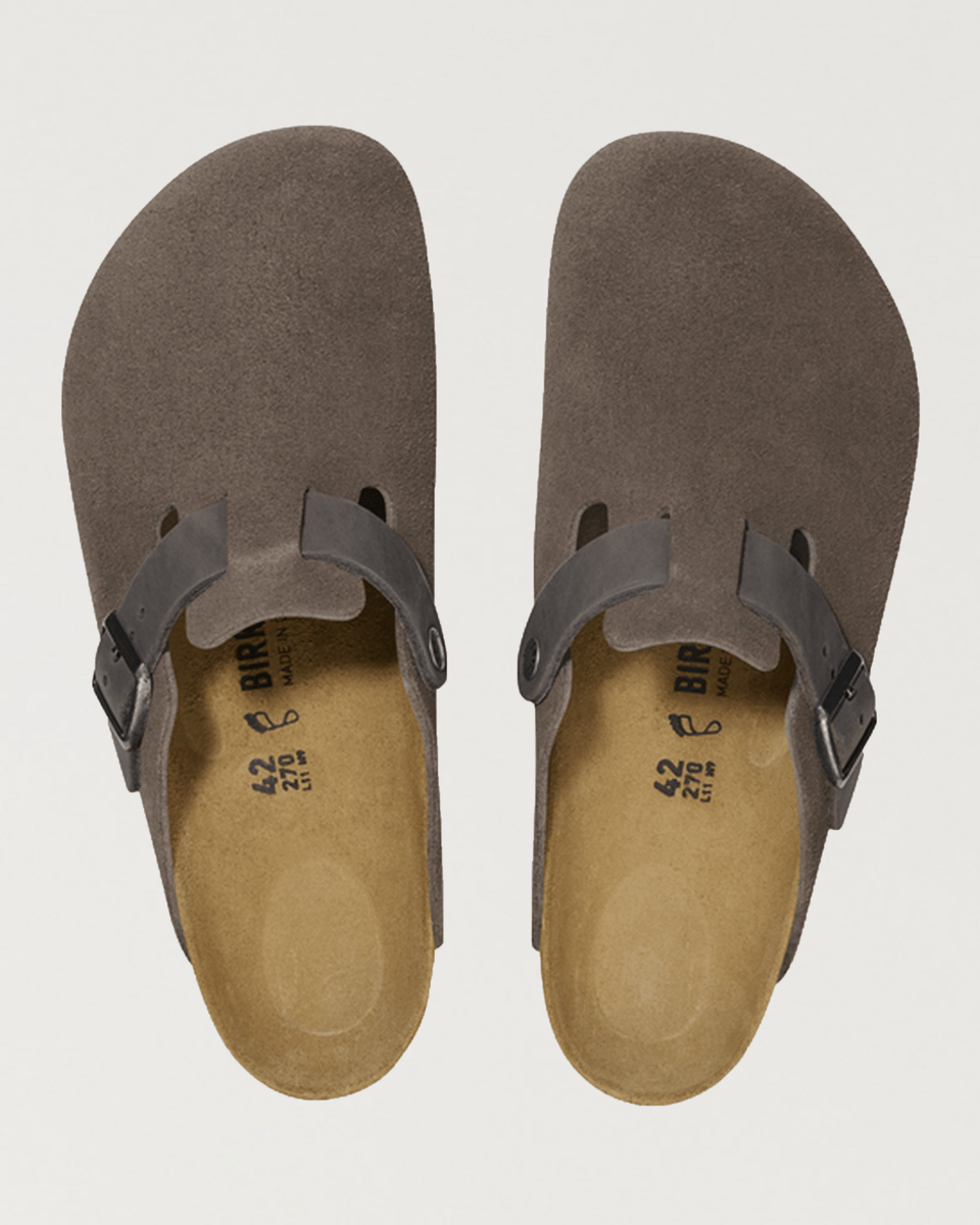 misa様【極美品】BIRKENSTOCK Boston グレー　スエード birkenstock-boston-bs-mixed-