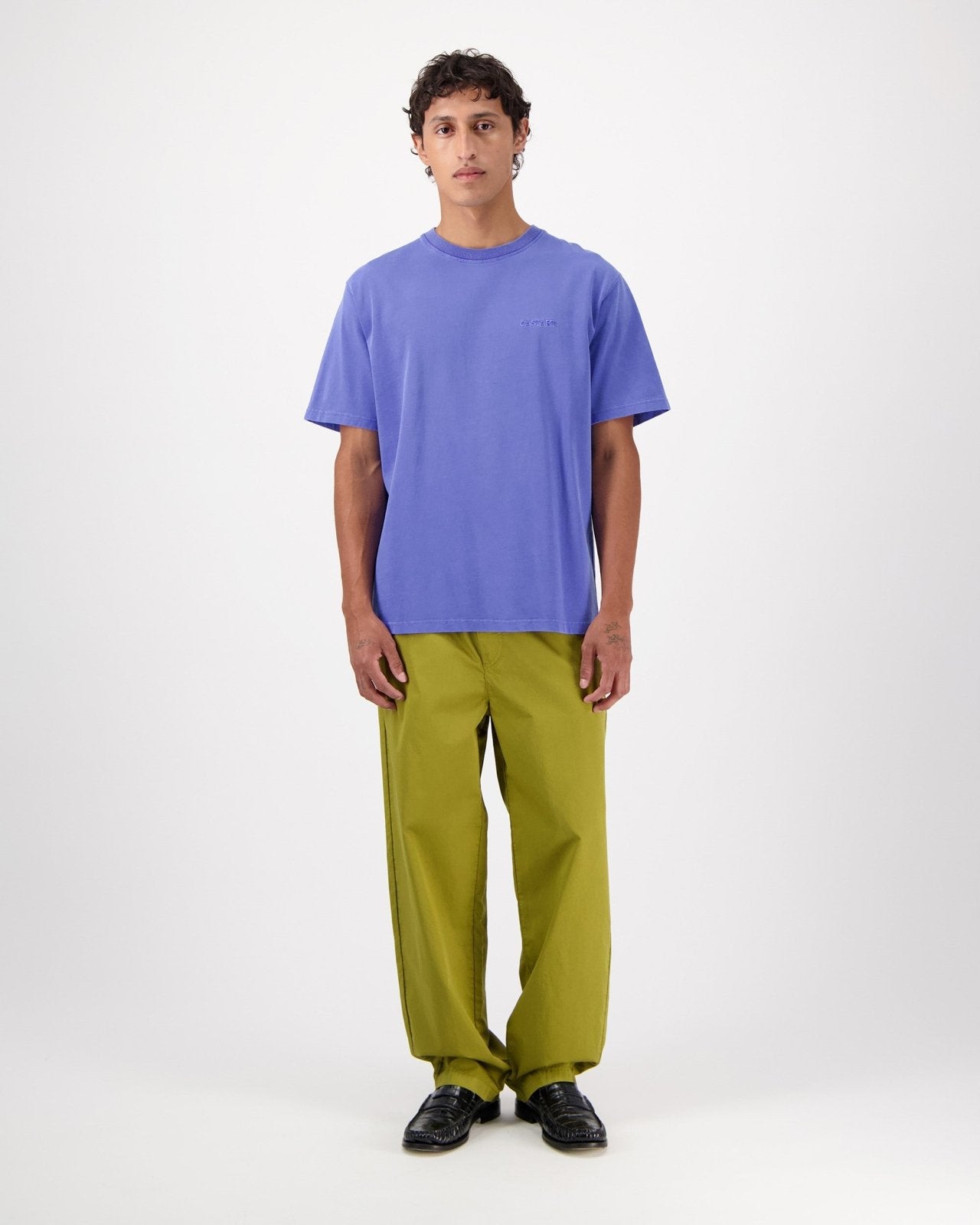 stonewash tee - cobalt - Castart