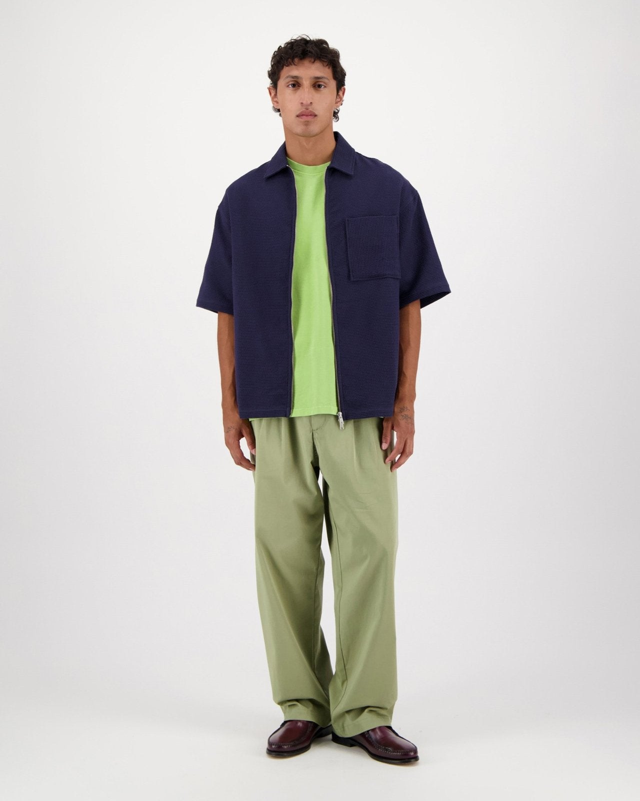 stonewash tee - green - Castart