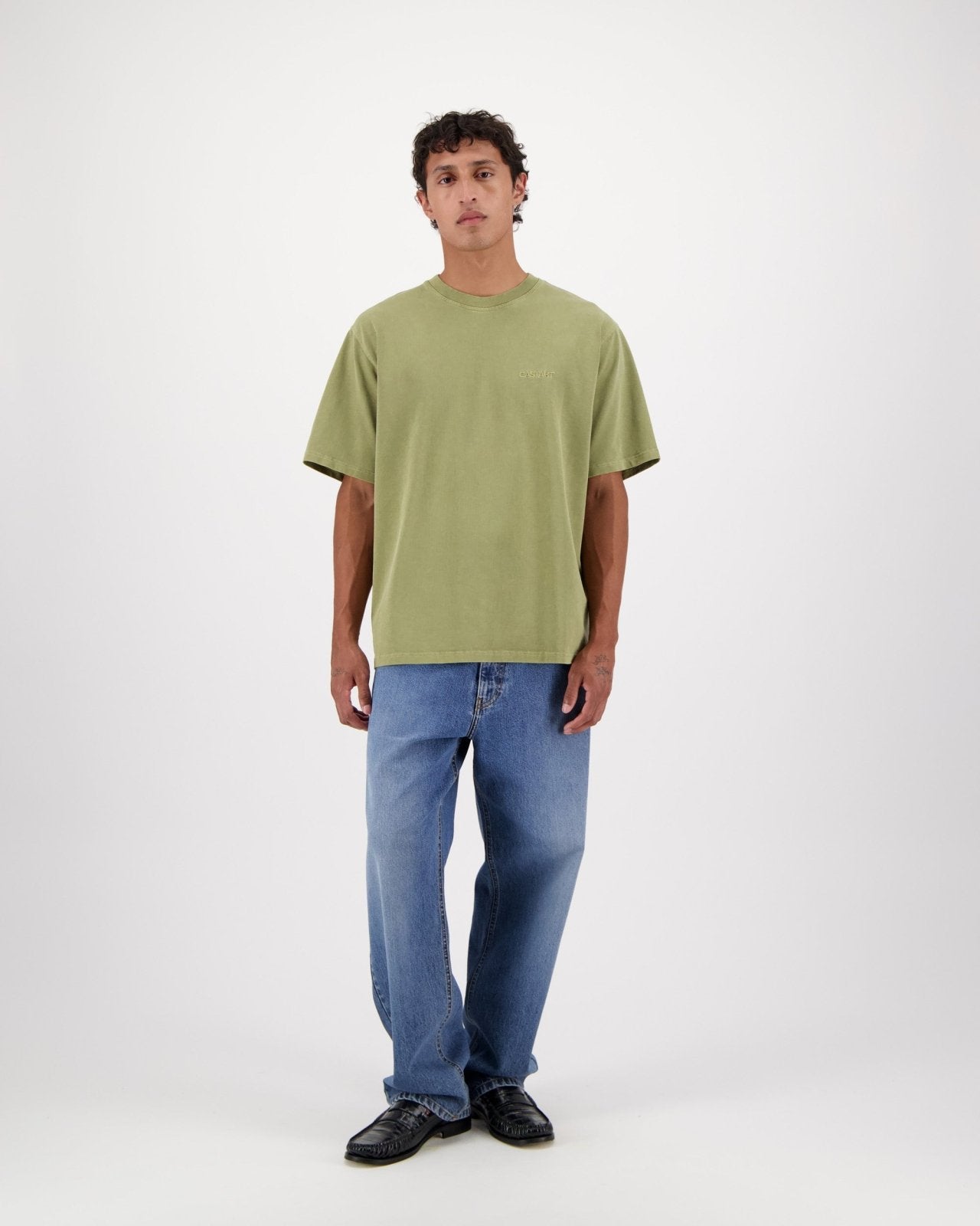 stonewash tee - khaki - Castart
