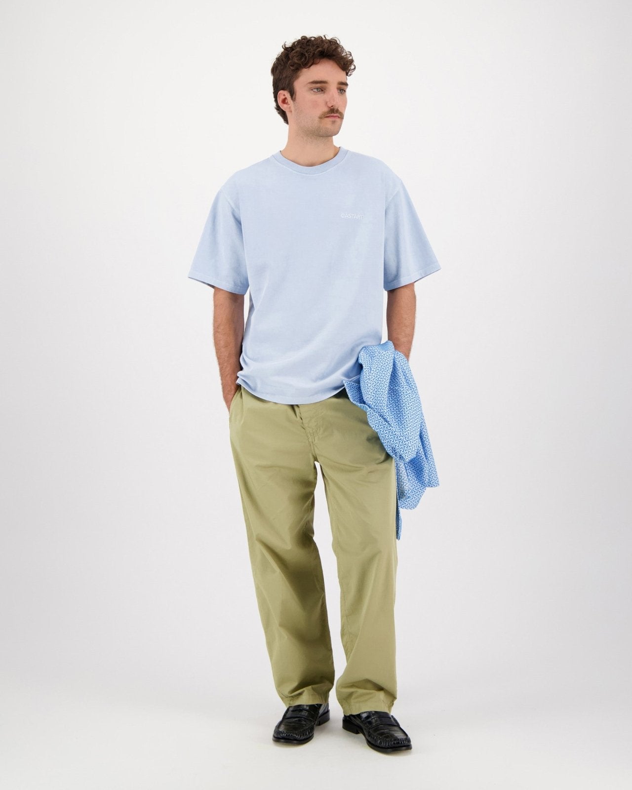 stonewash tee - light blue - Castart