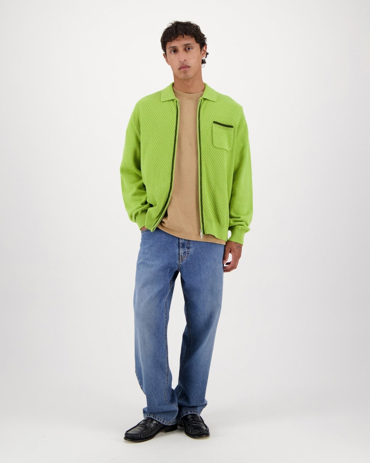 stonewash tee - light brown - Castart