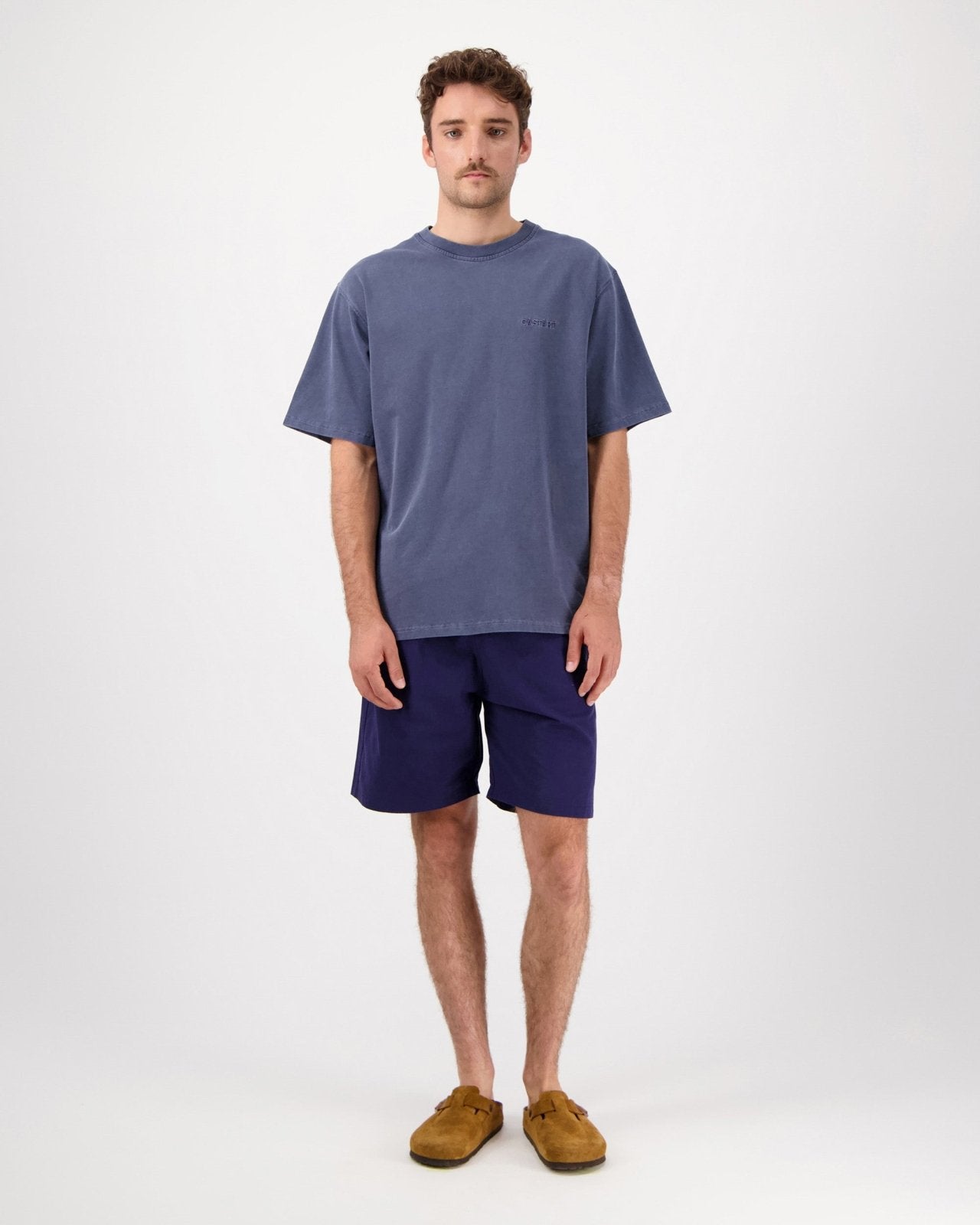 stonewash tee - navy - Castart