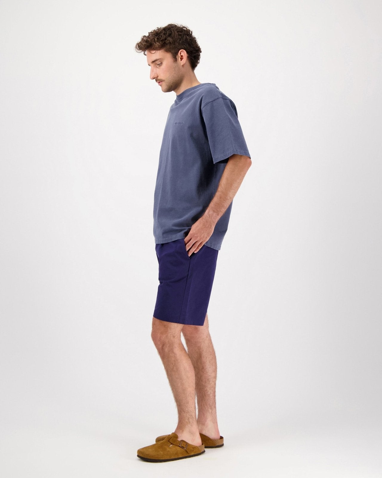 stonewash tee - navy - Castart