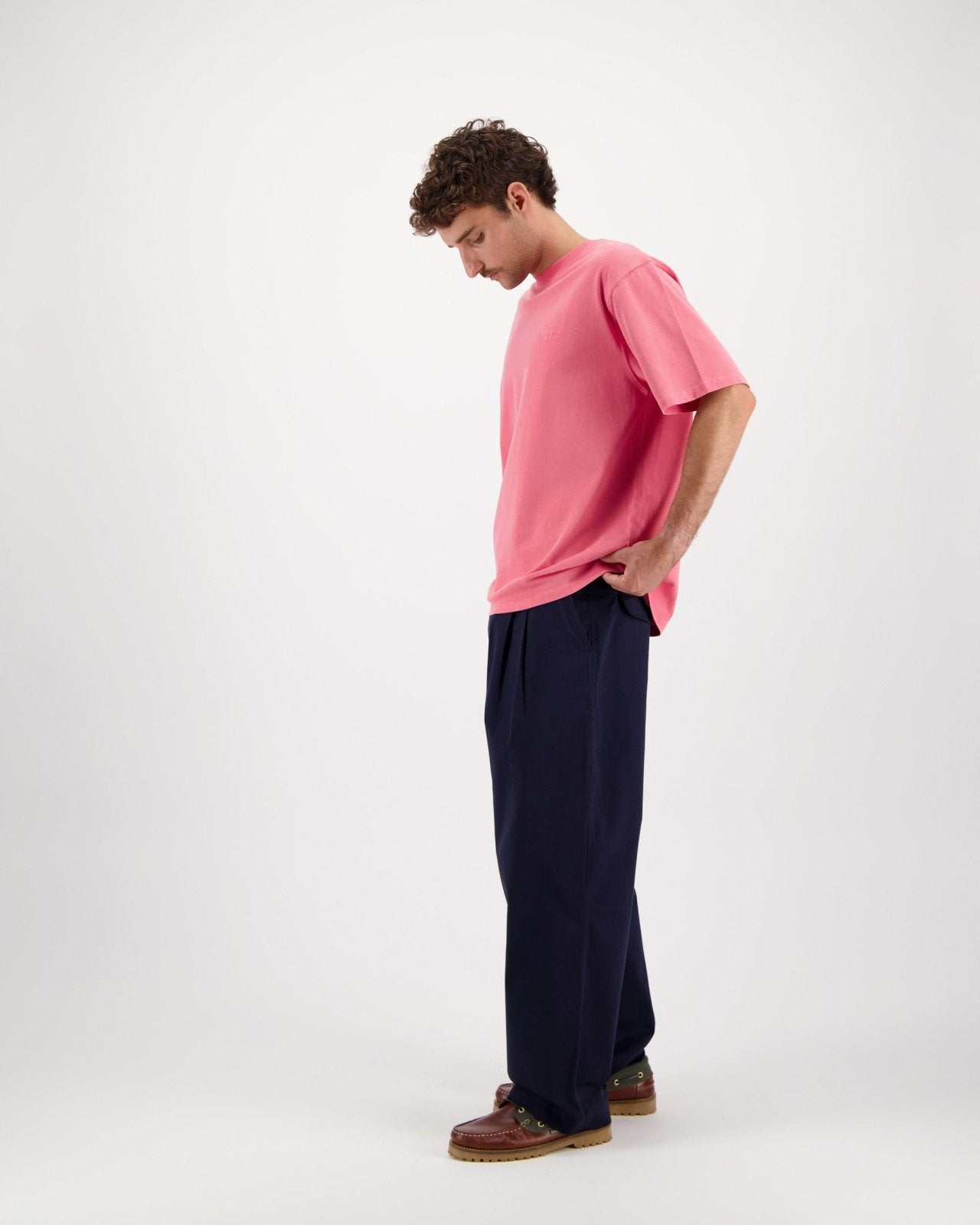 Castart Stonewash T-Shirt cotton in pink 