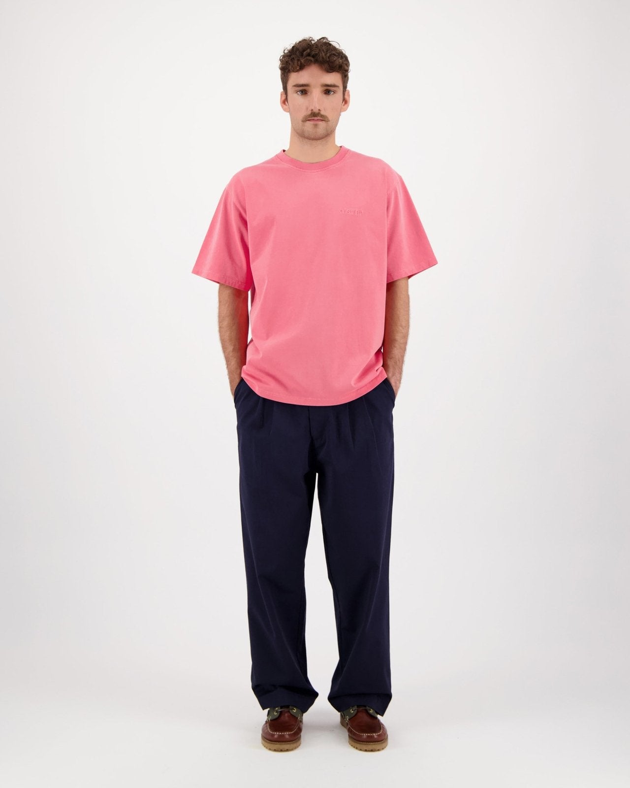 Castart Stonewash T-Shirt cotton in pink 