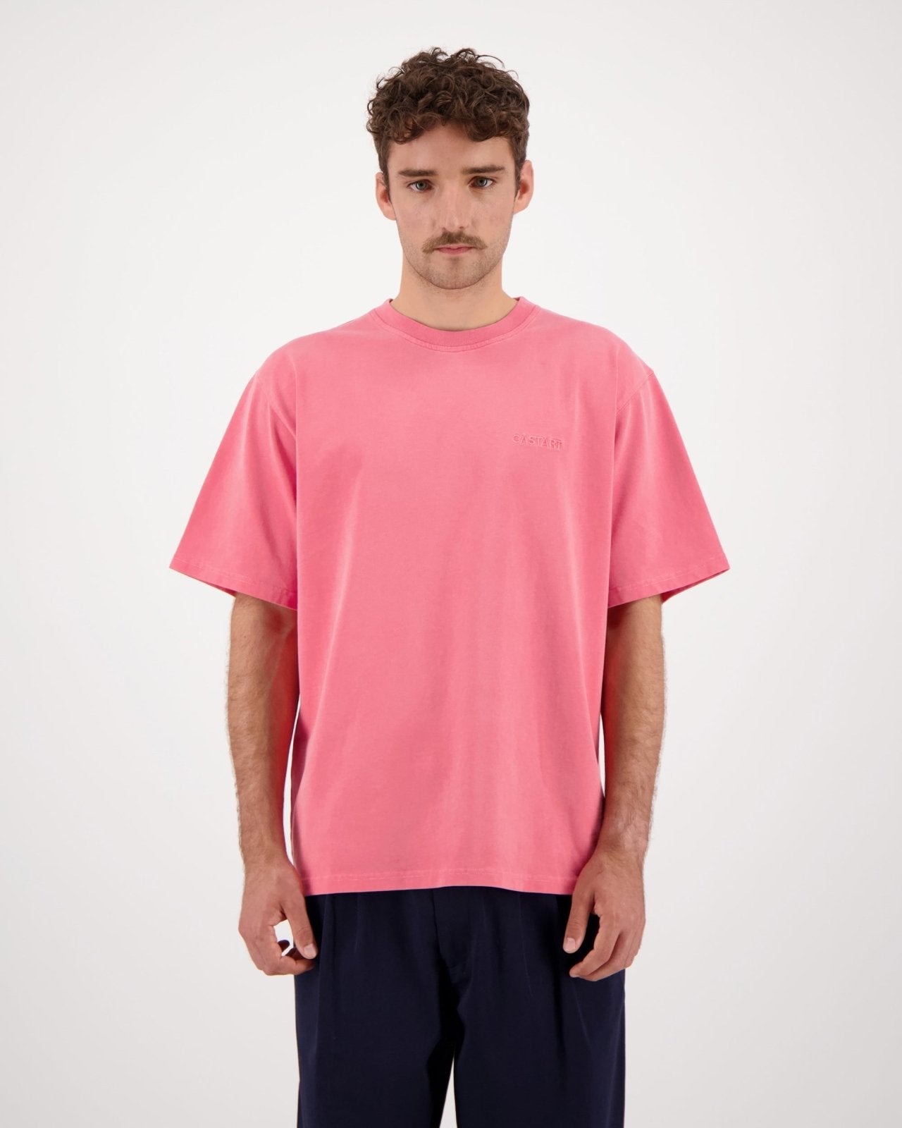 stonewash tee - pink - Castart