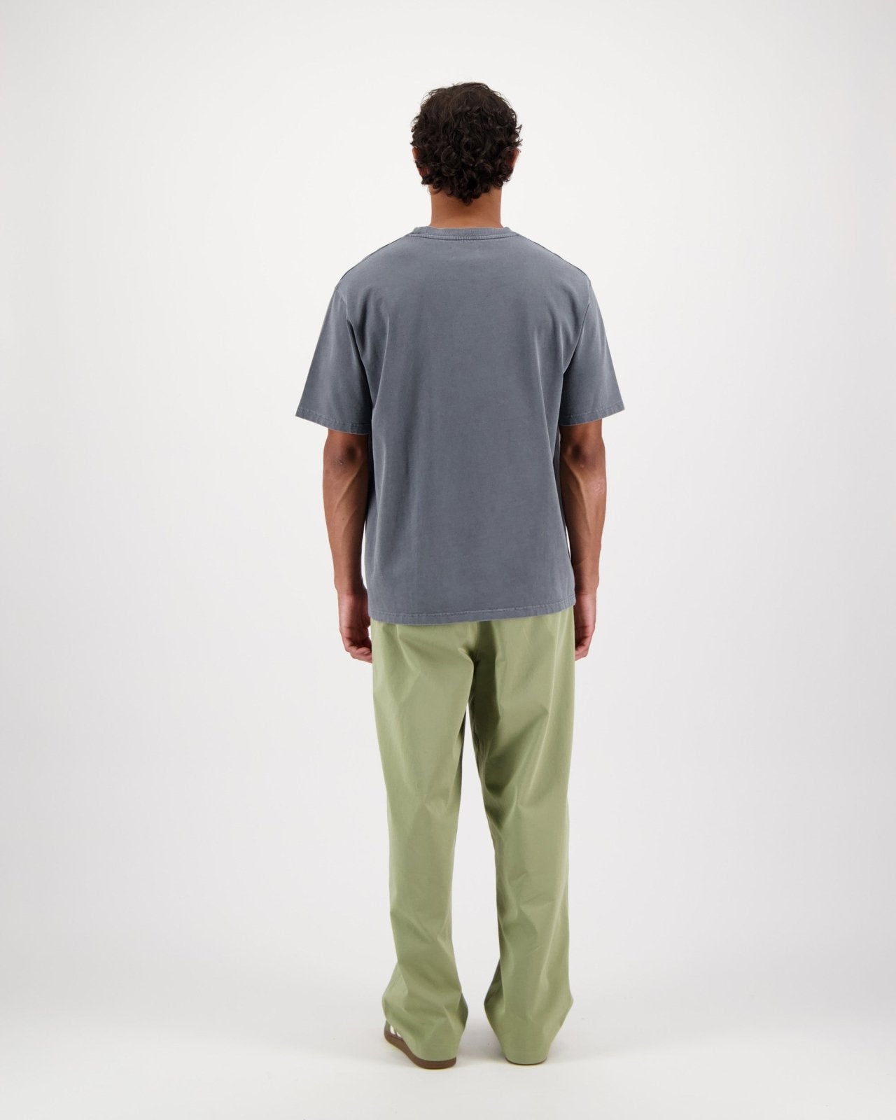 stonewash tee - washed black - Castart