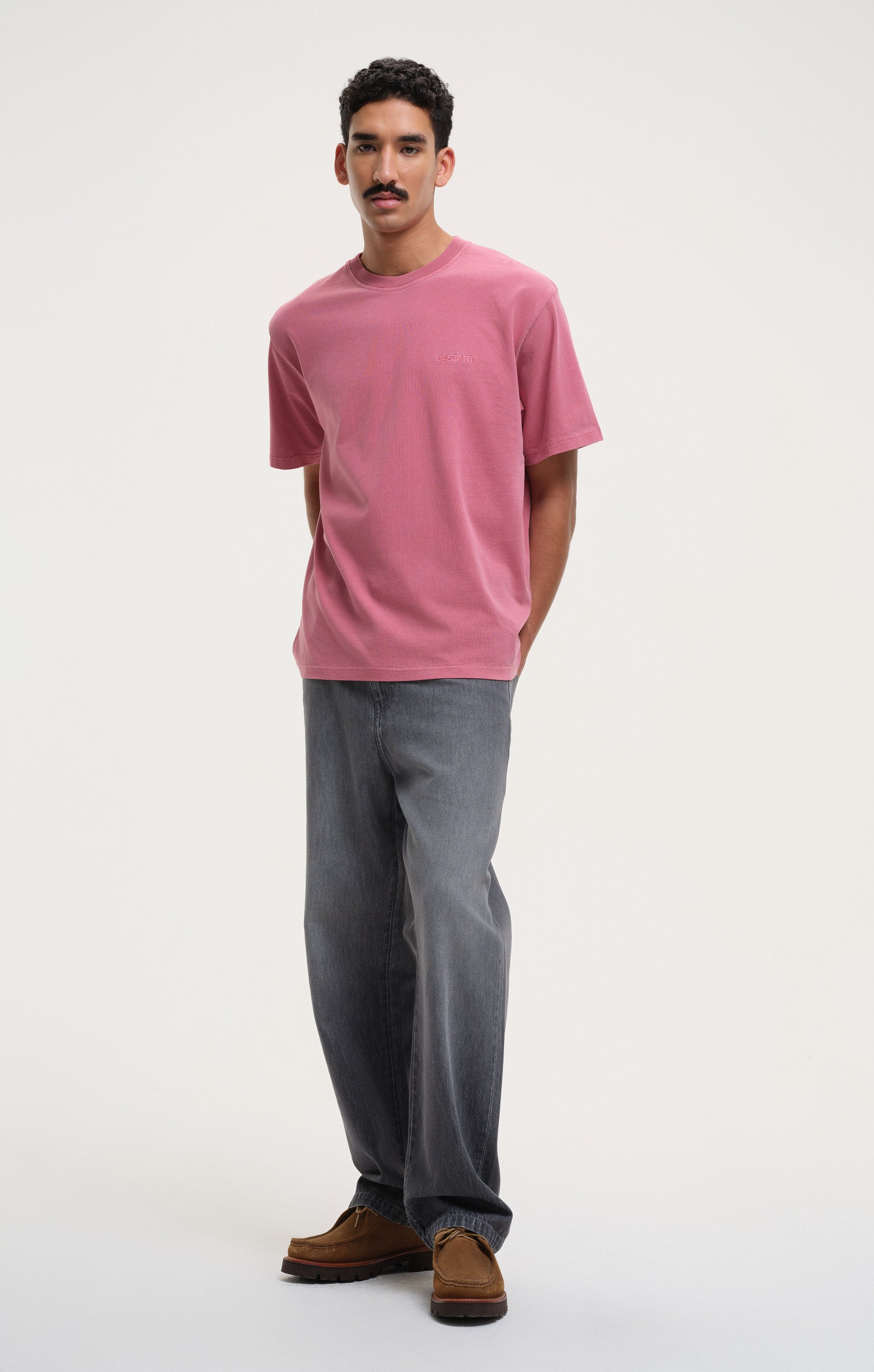 stonewashed tee - red