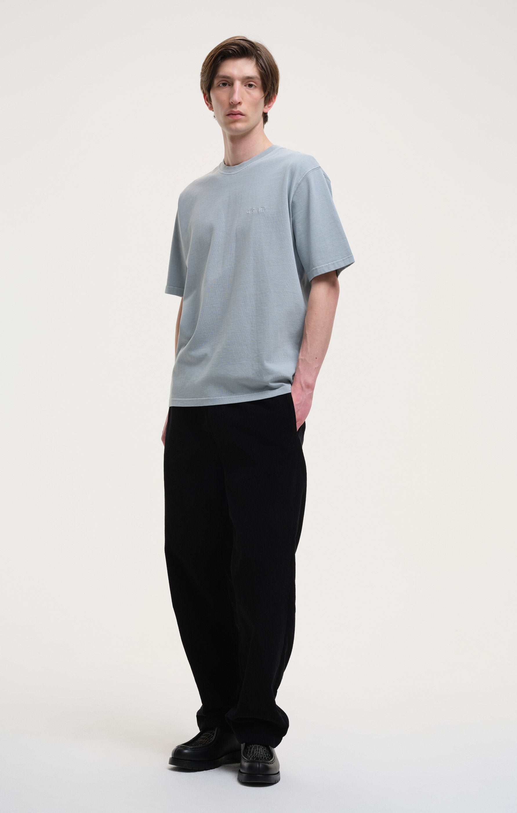 stonewashed tee - light blue