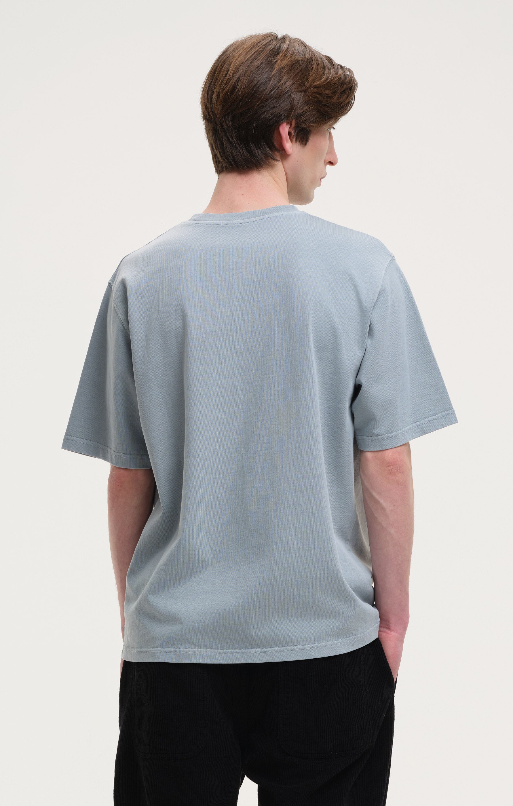 stonewashed tee - light blue