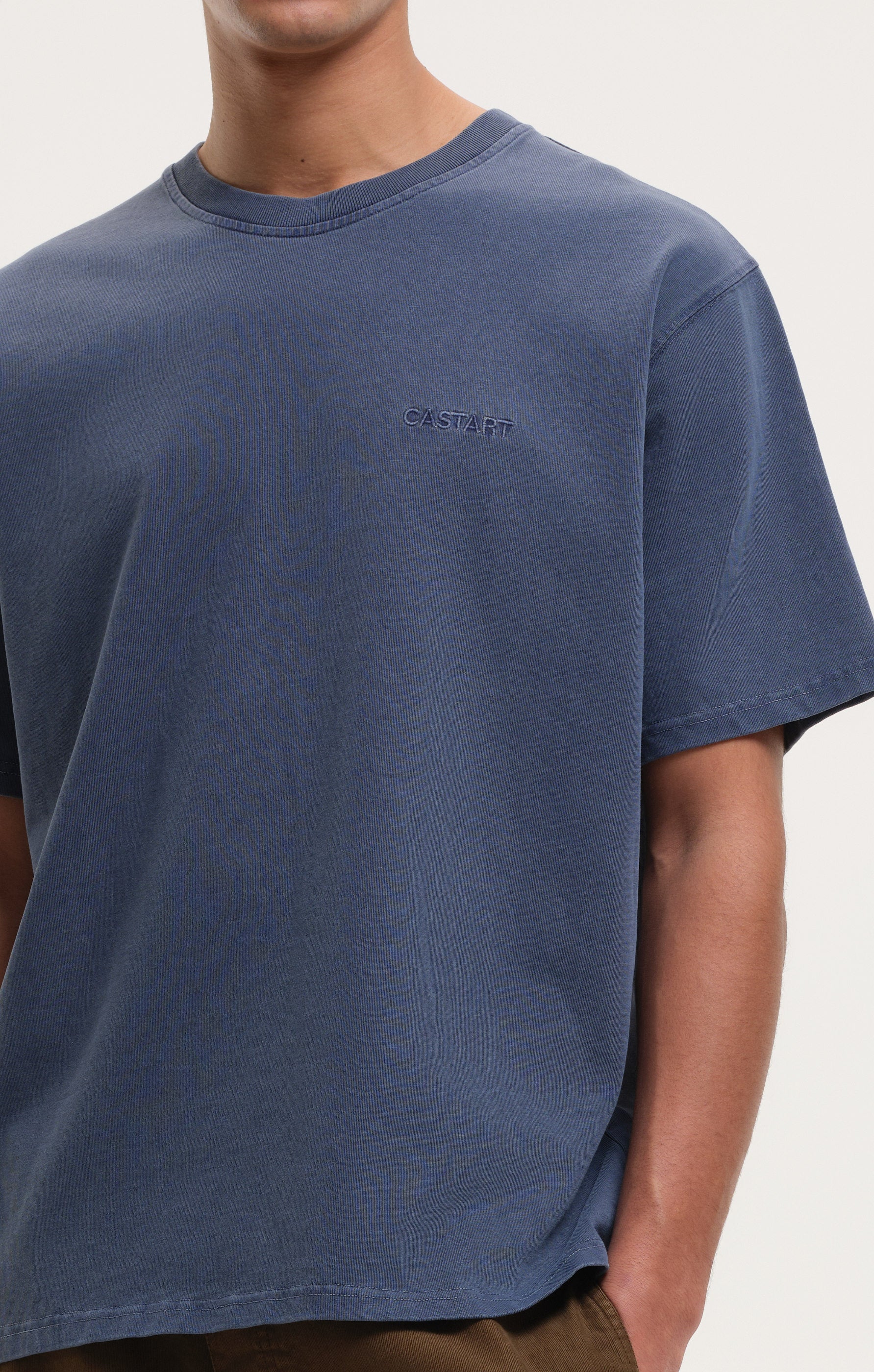 stonewashed tee - navy