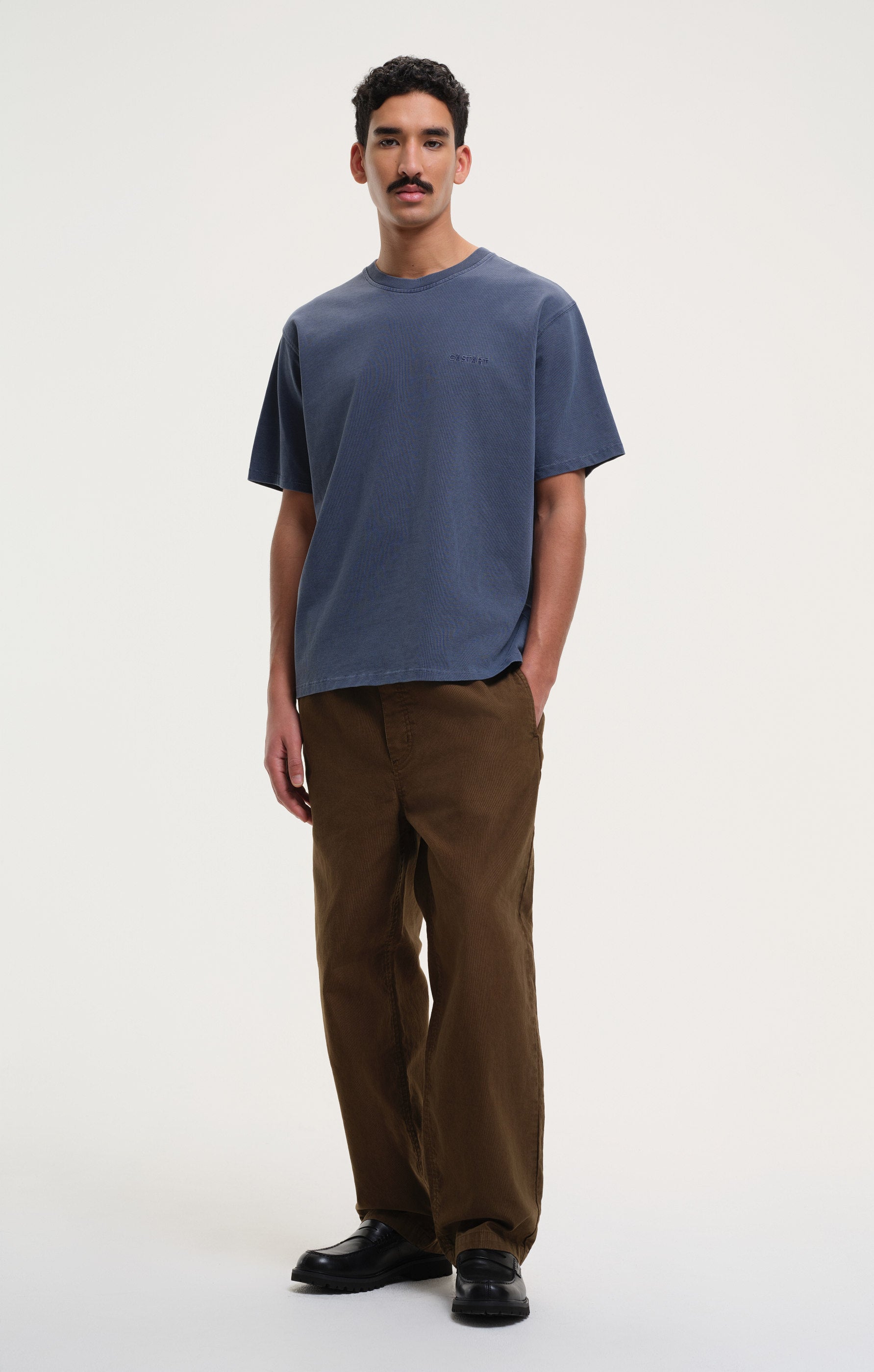 stonewashed tee - navy