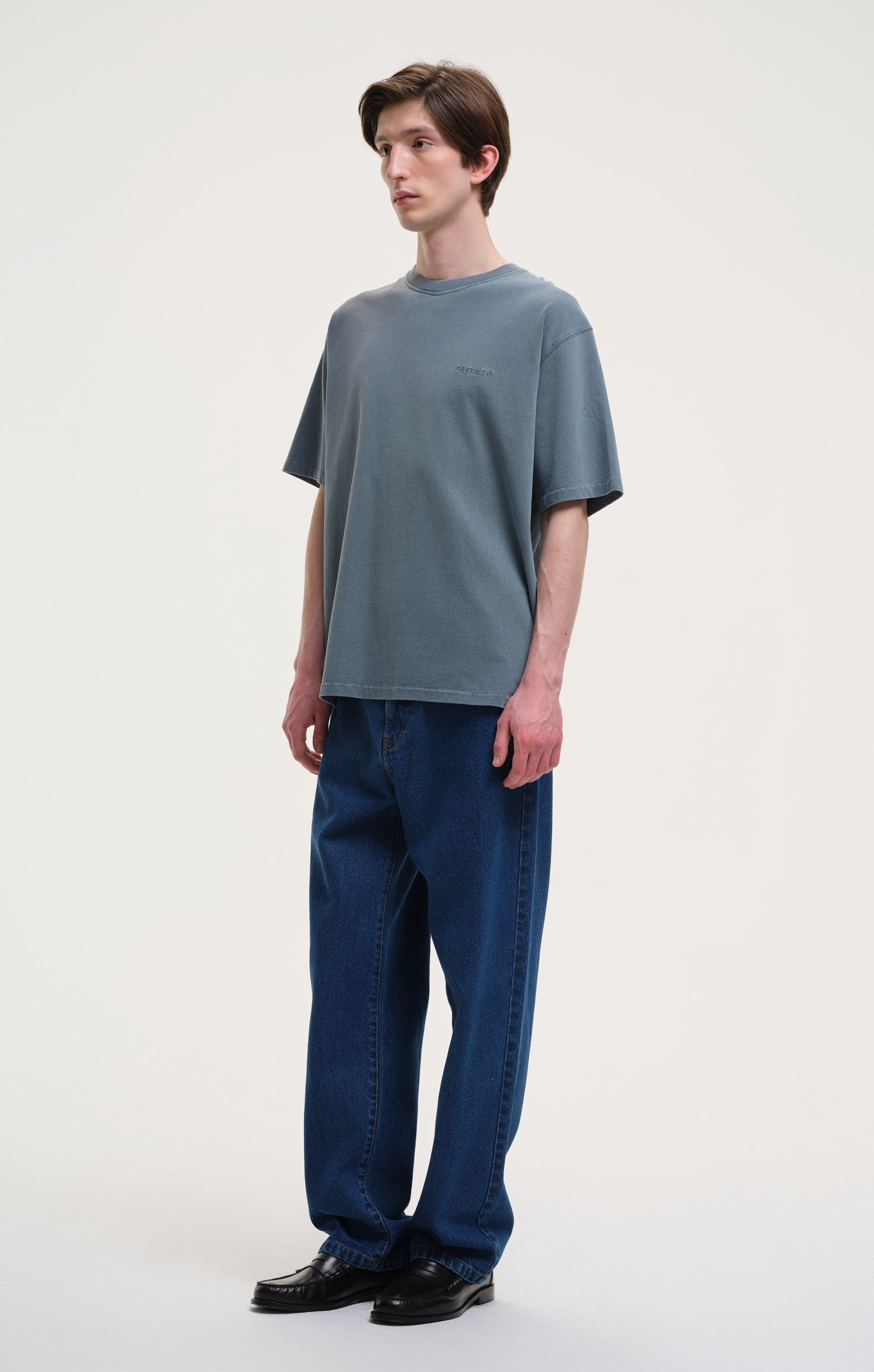 stonewashed tee - dark green