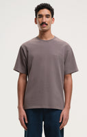stonewashed tee - dark brown