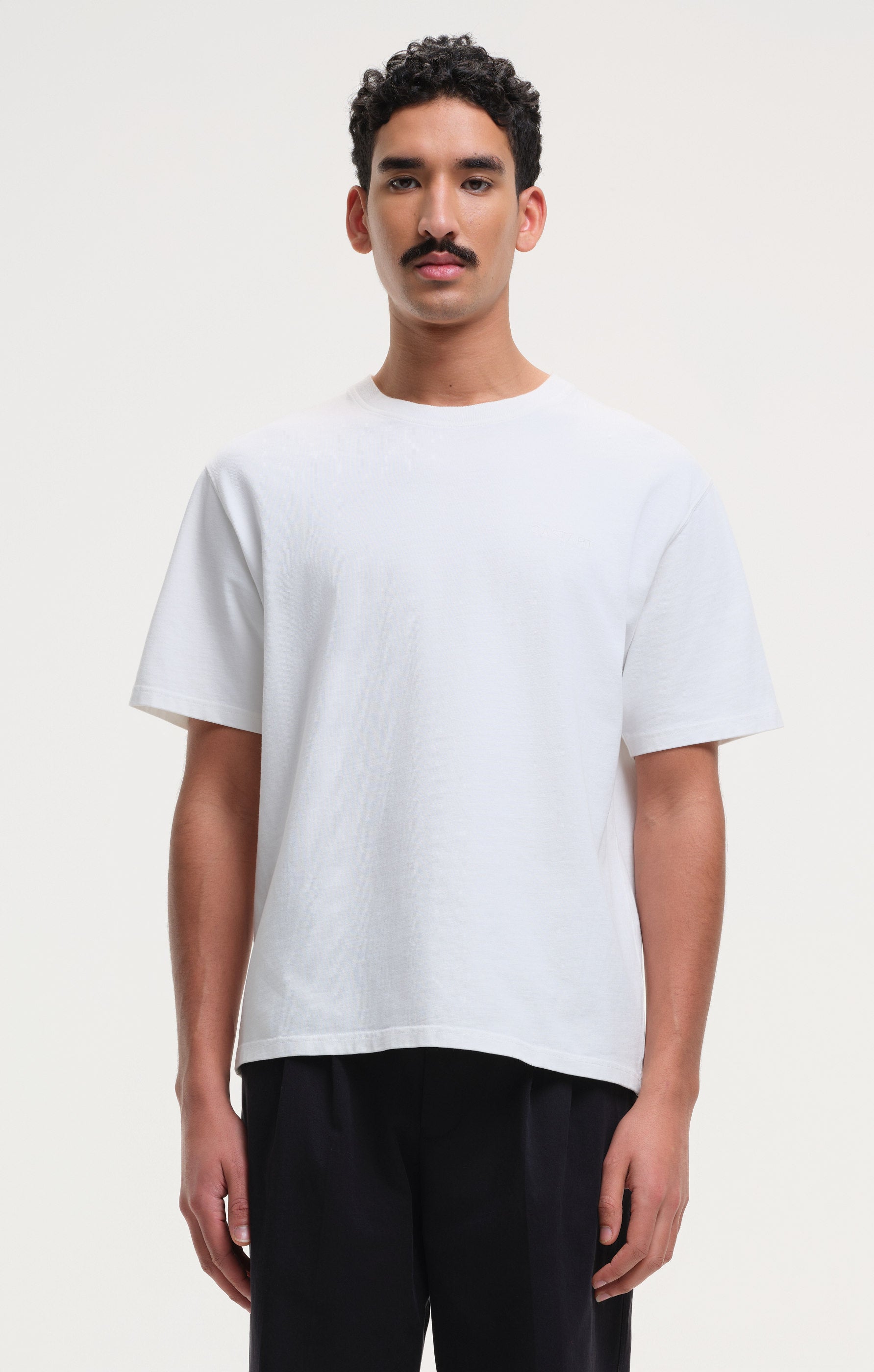 stonewashed tee - white