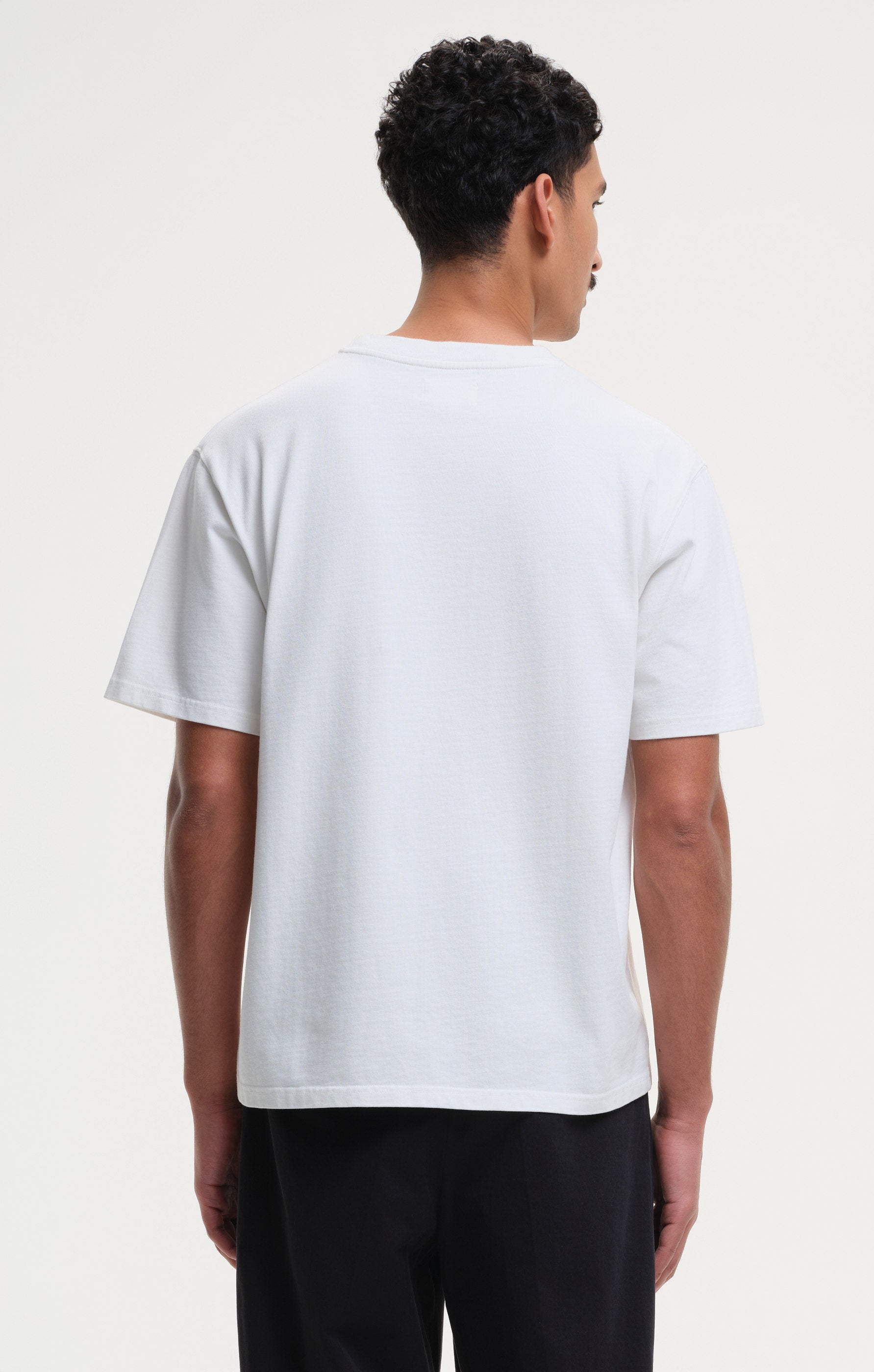 stonewashed tee - white