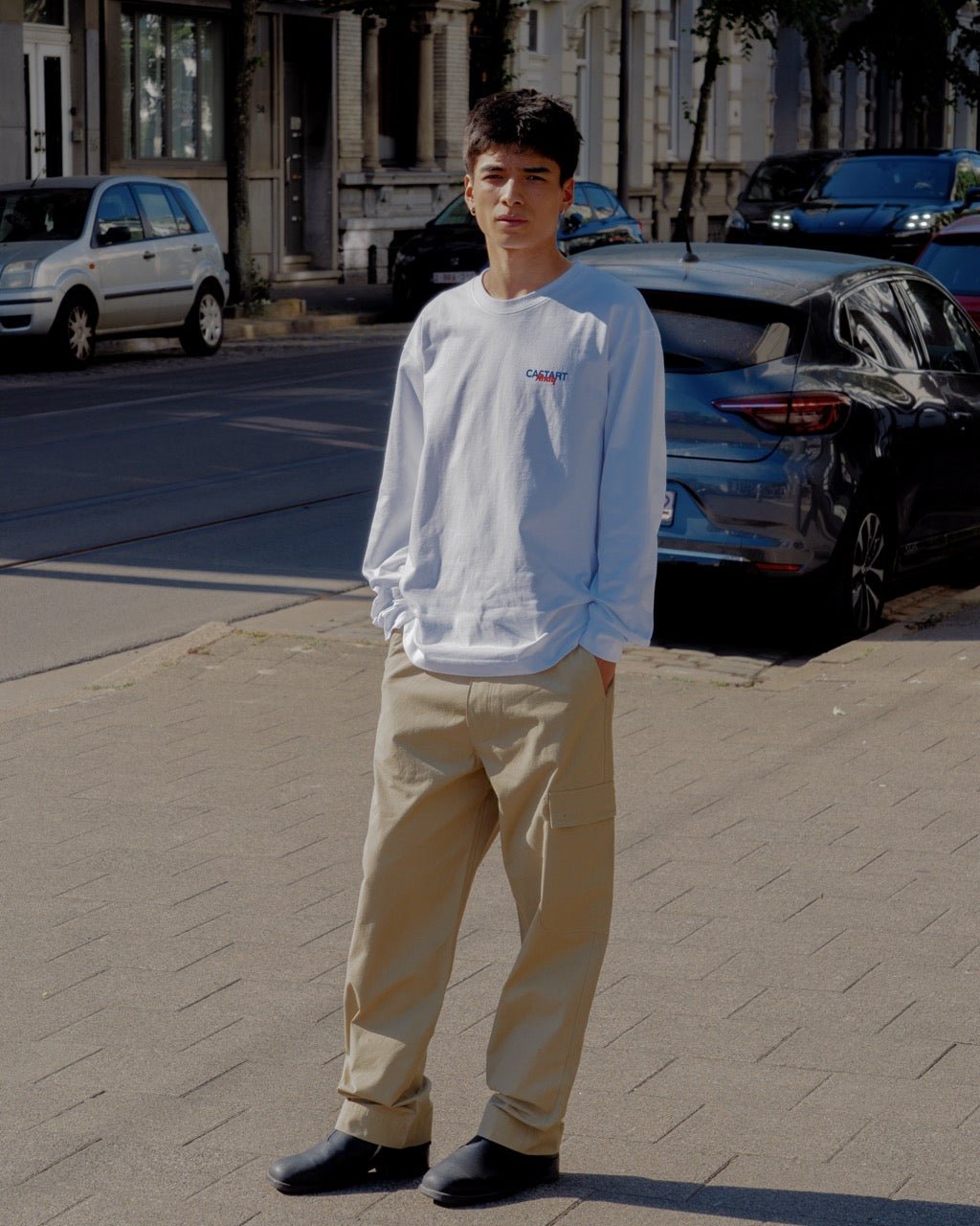 andy long sleeve tee - white - Castart