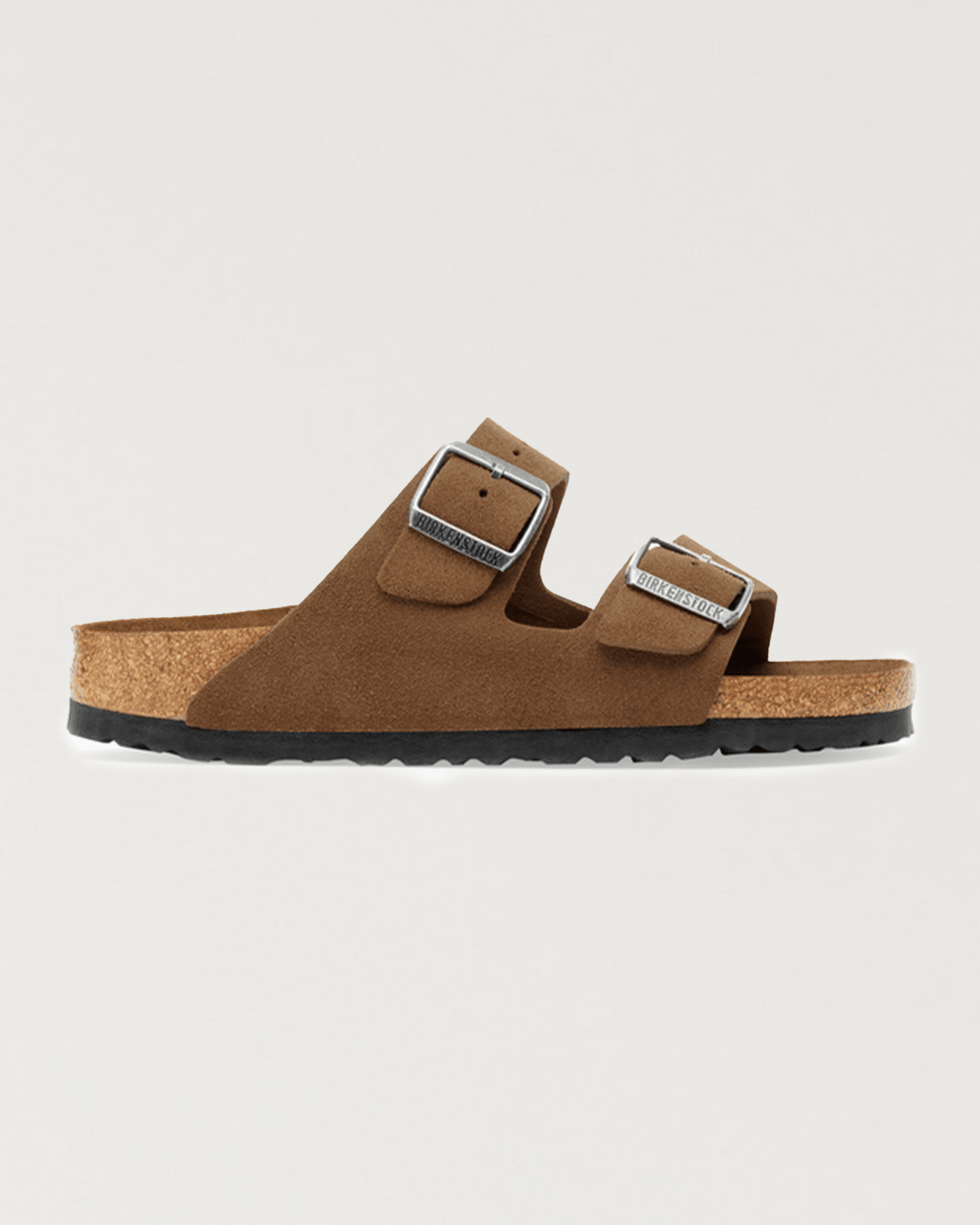birkenstock - arizona soft footbed suede dark tea tonal - Castart
