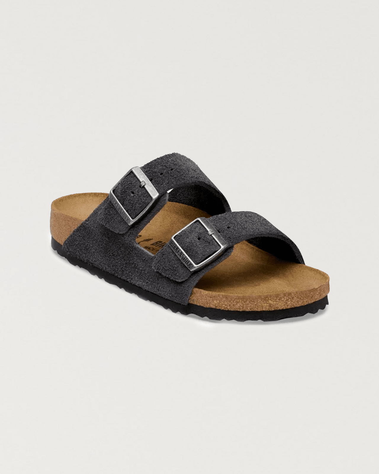 birkenstock - arizona suede charcoal - Castart