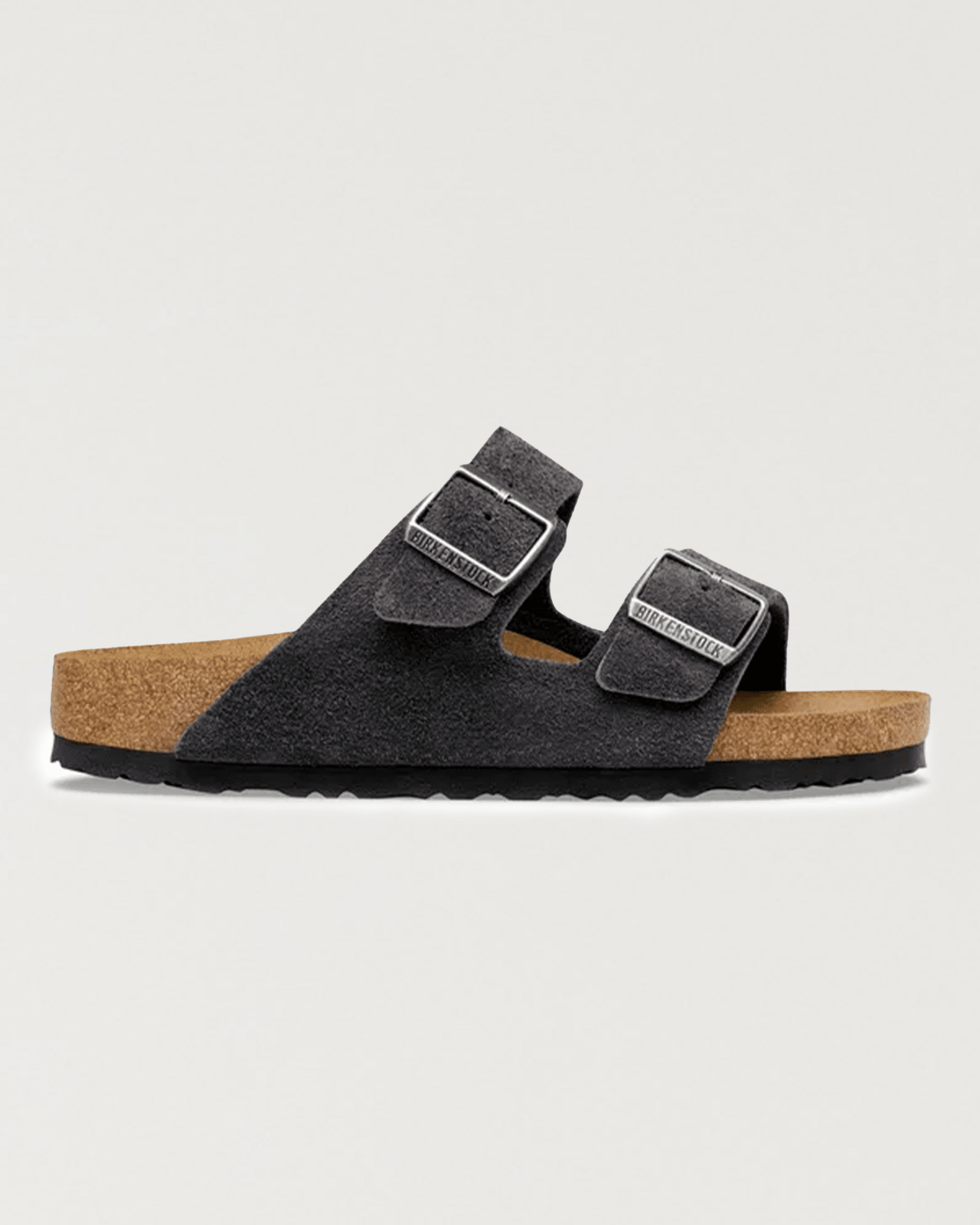 birkenstock - arizona suede charcoal - Castart