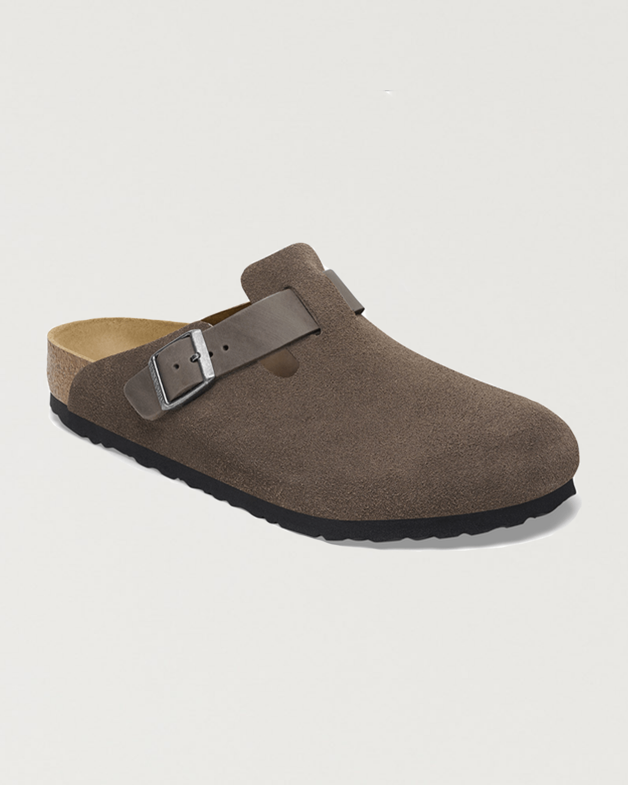 birkenstock - boston BS mixed leater concrete gray - Castart
