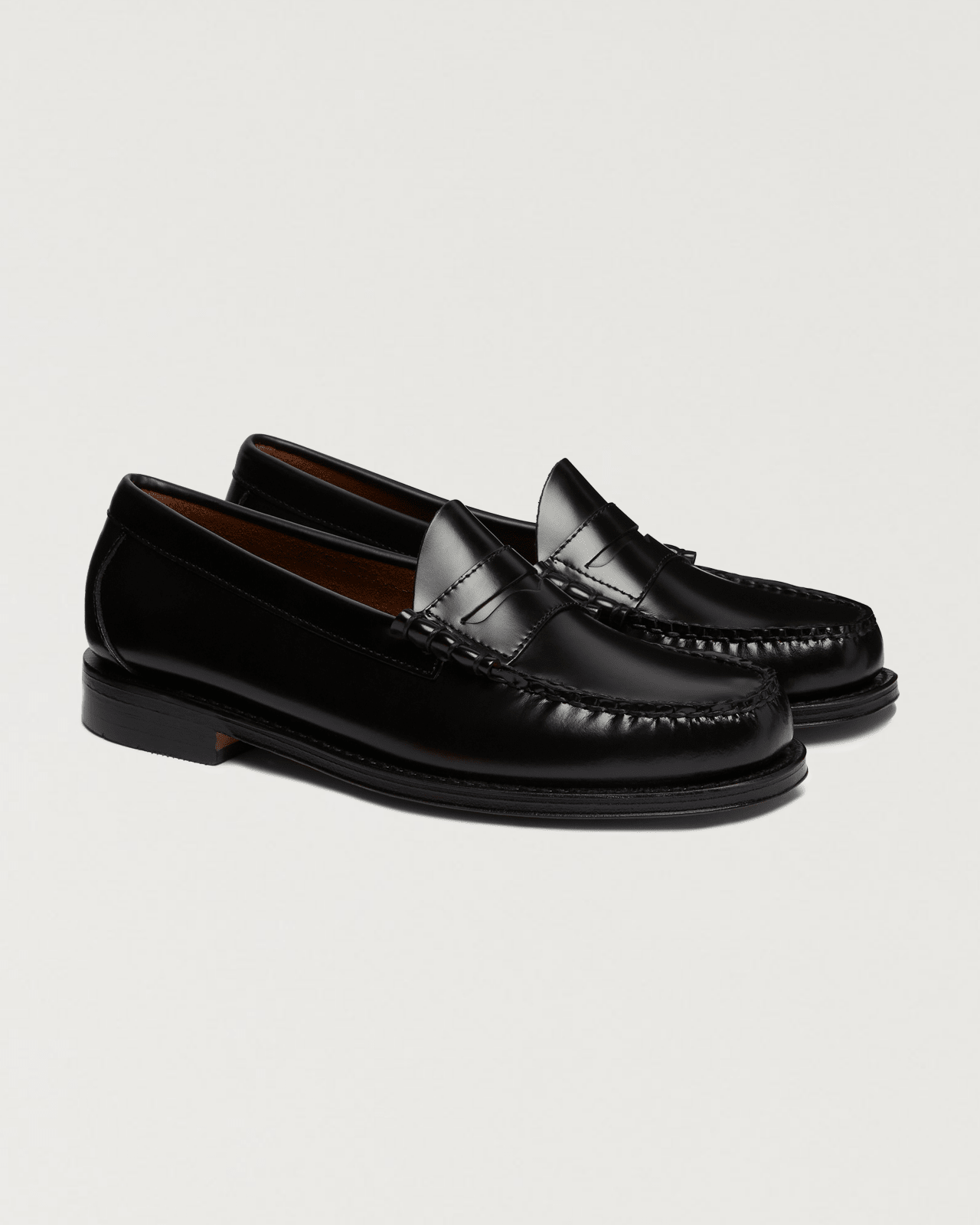 g.h. bass - weejun heritage larson penny loafer - black - Castart