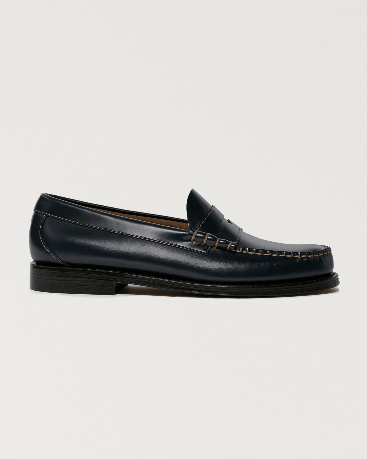 g.h. bass - weejun heritage larson penny loafer - navy - Castart