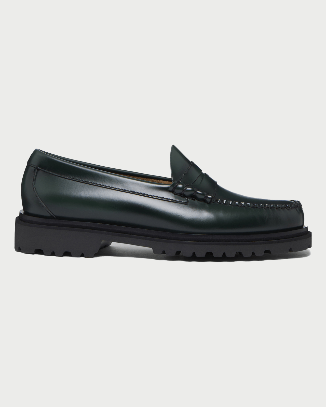 g.h. bass - weejun step lug larson moc - green - Castart