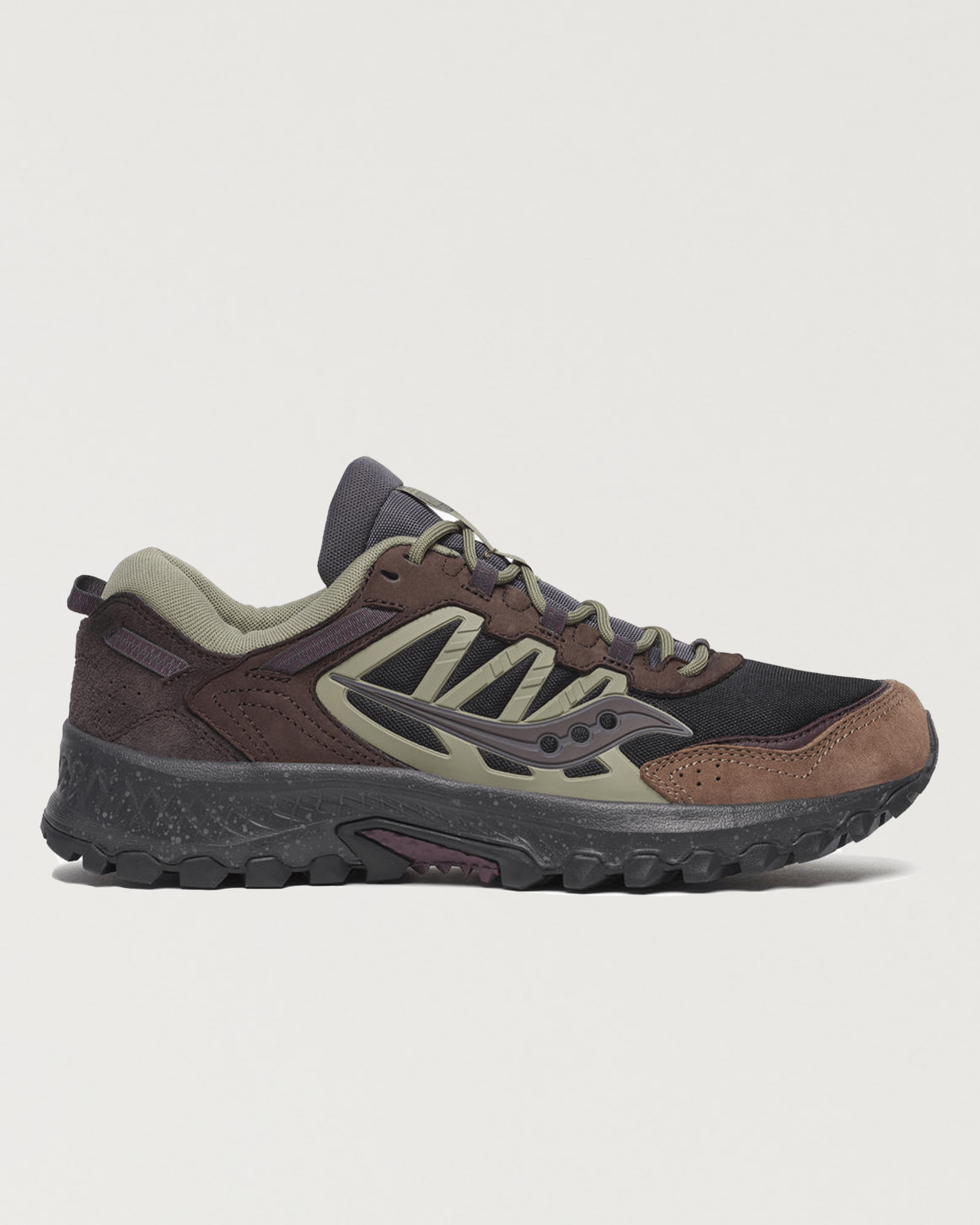 saucony - grid peak - black/wine - Castart