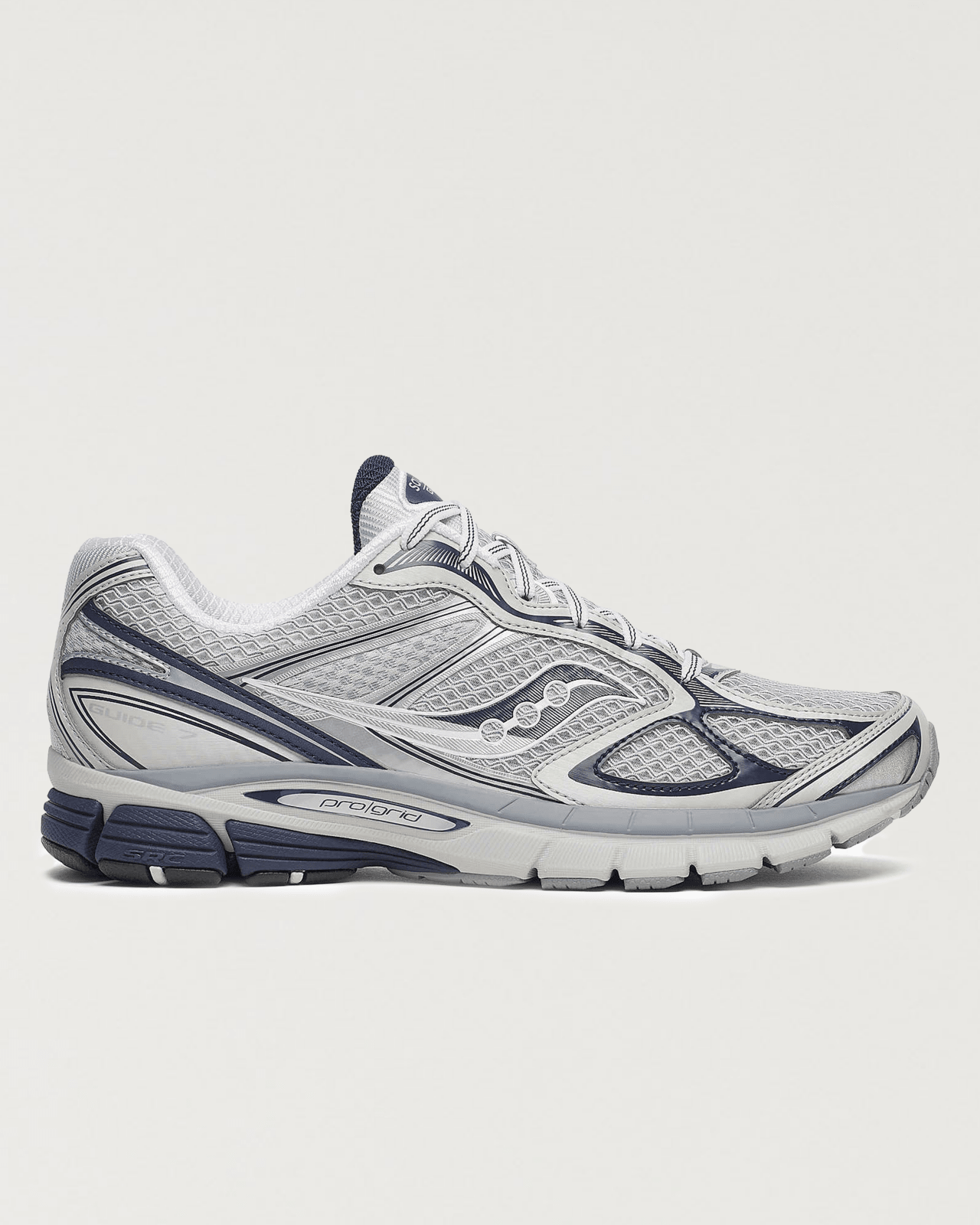 saucony - guide 7 - oyster/navy - Castart