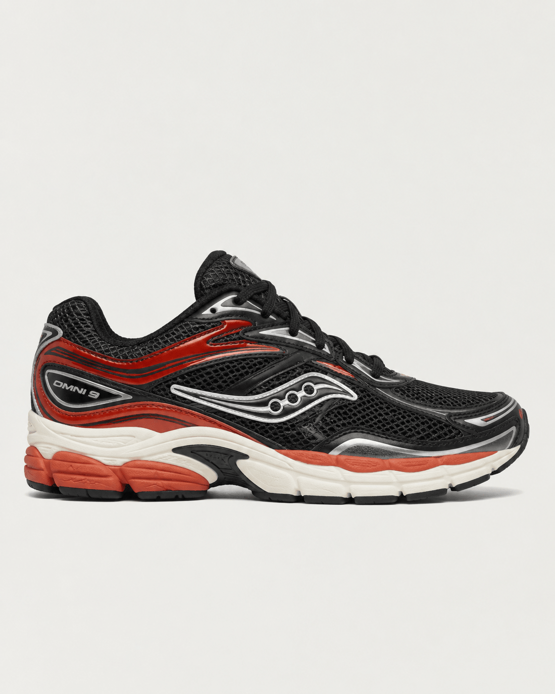 saucony - progrid omni 9 - black / rust - Castart