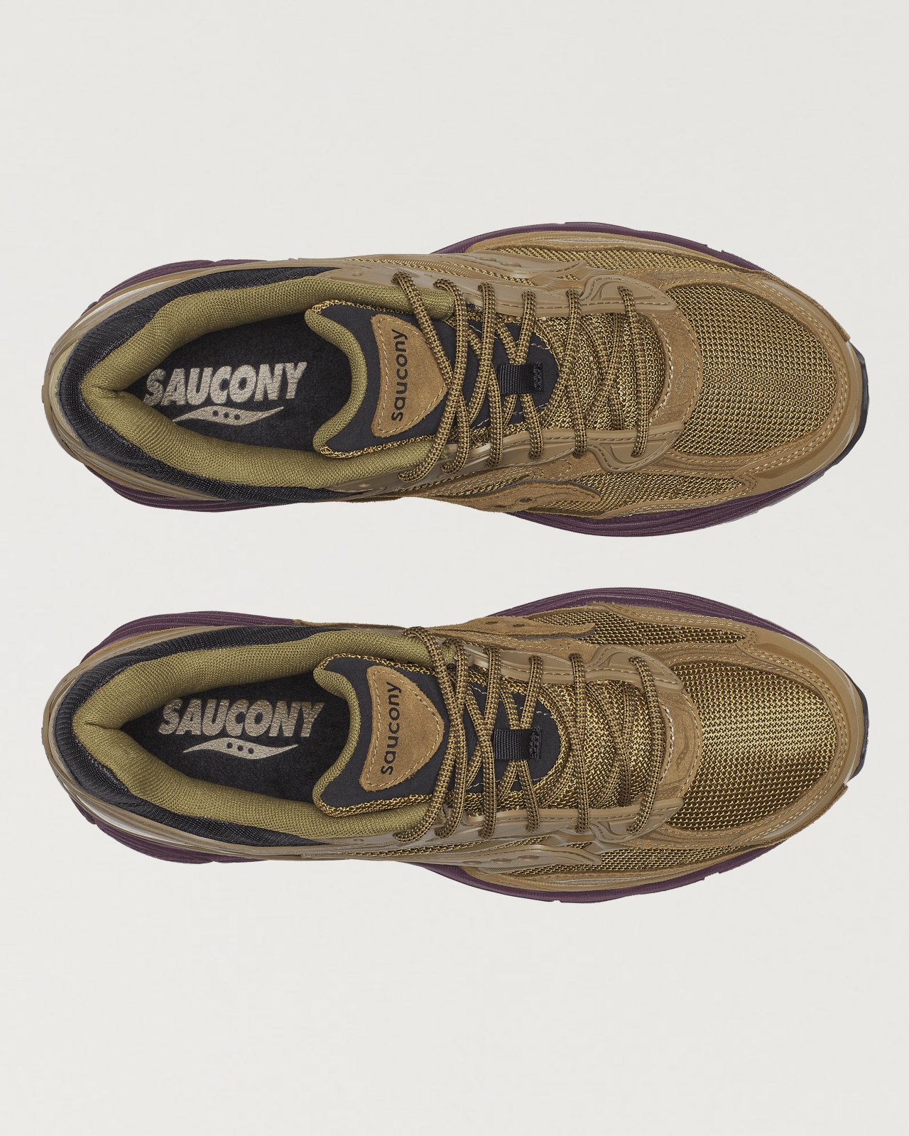 saucony - progrid omni 9 - brown/wine - Castart