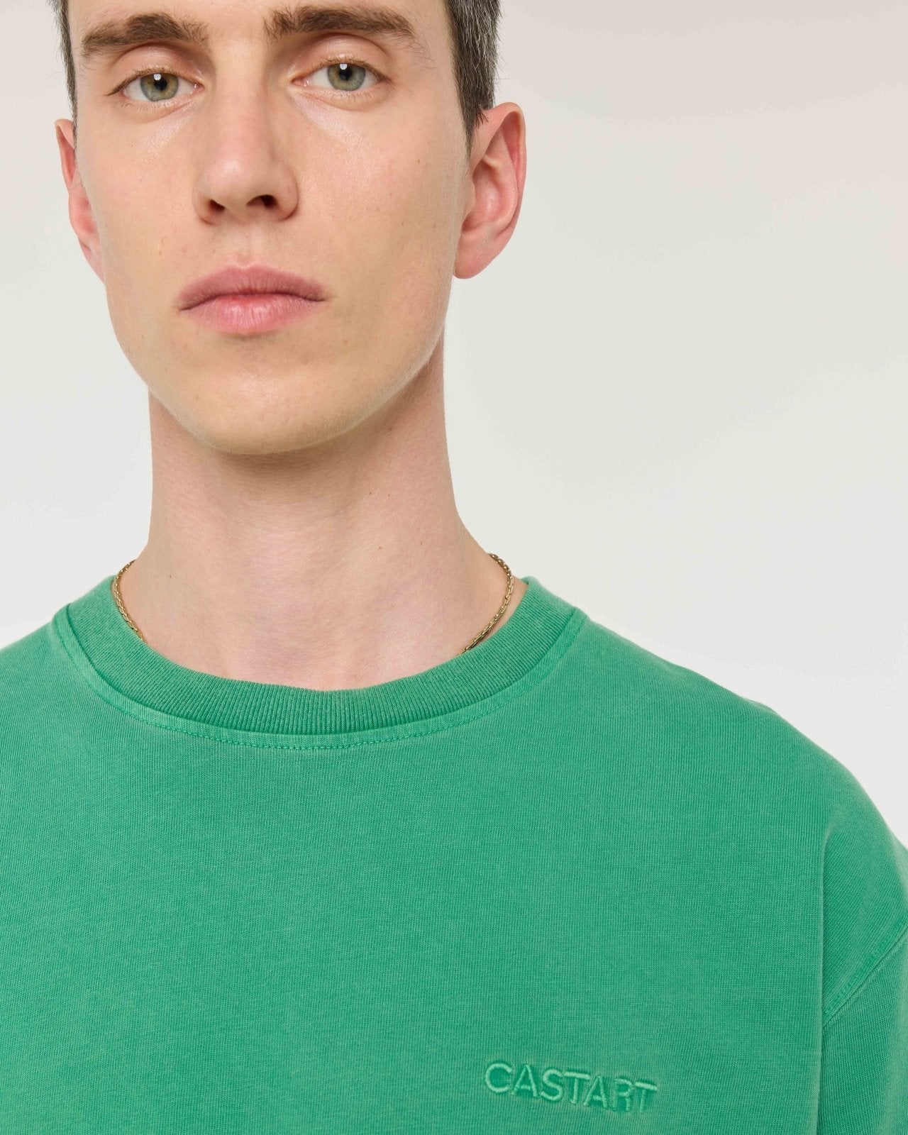 stonewash tee - bright green - Castart