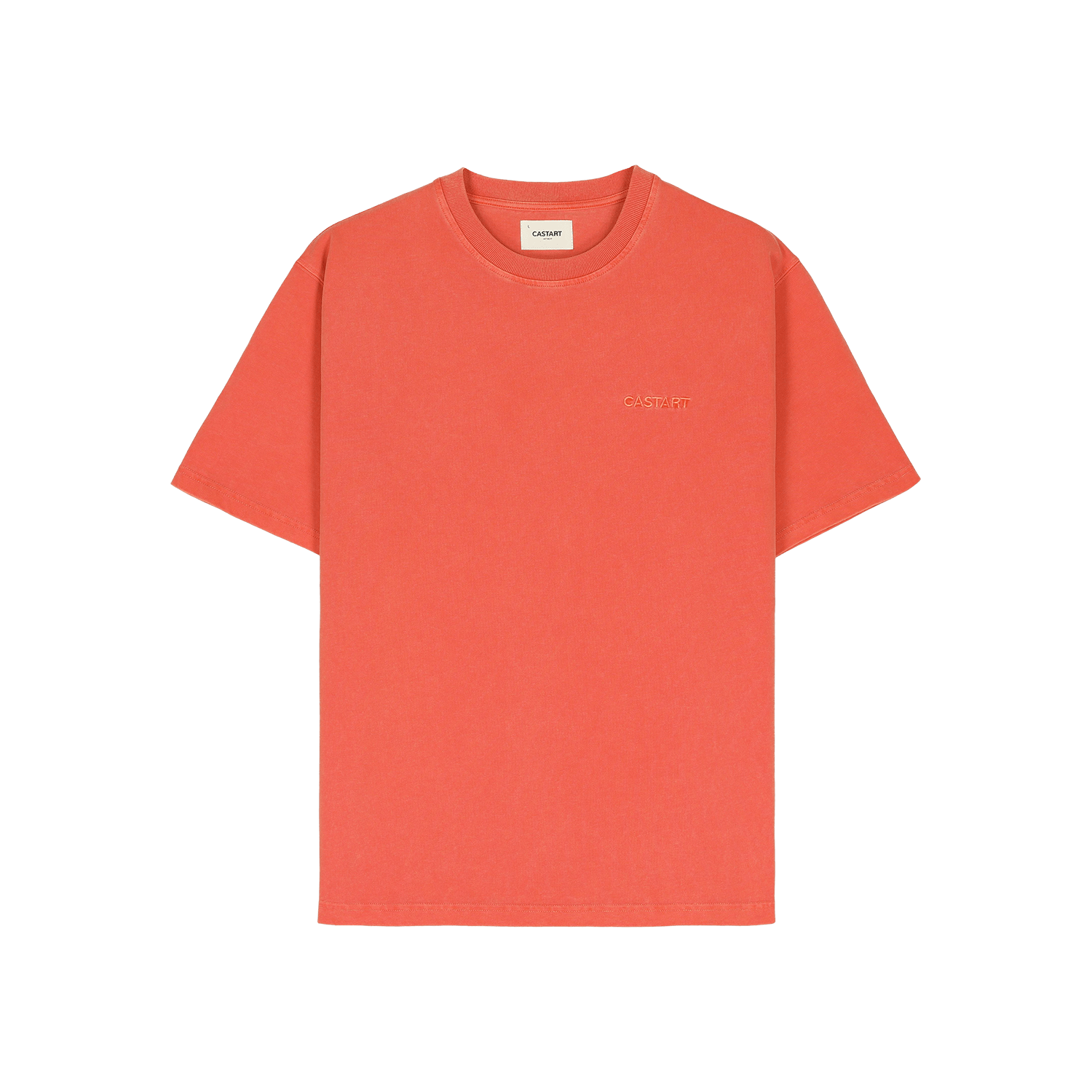 stonewash tee - bright orange - Castart