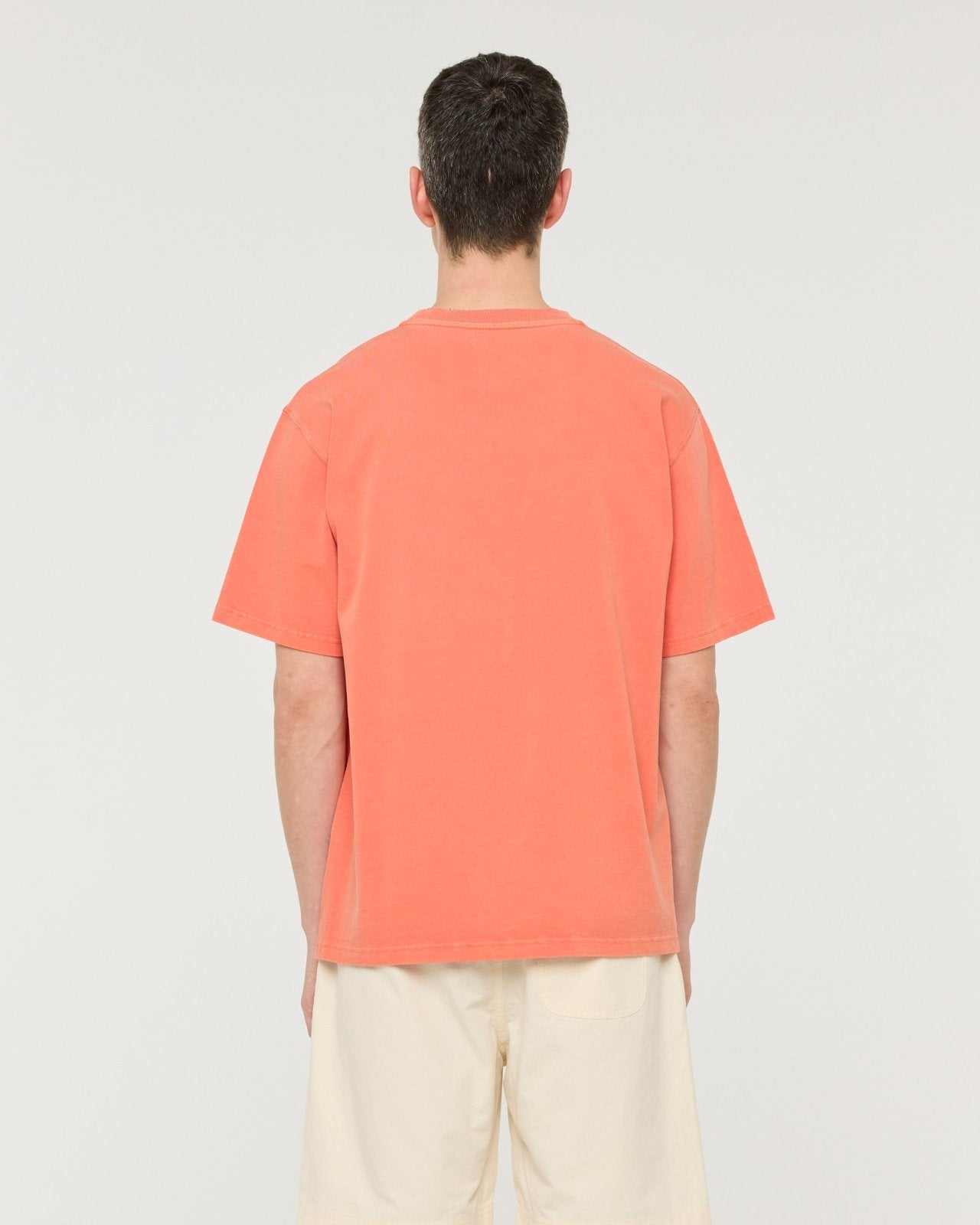 stonewash tee - bright orange - Castart