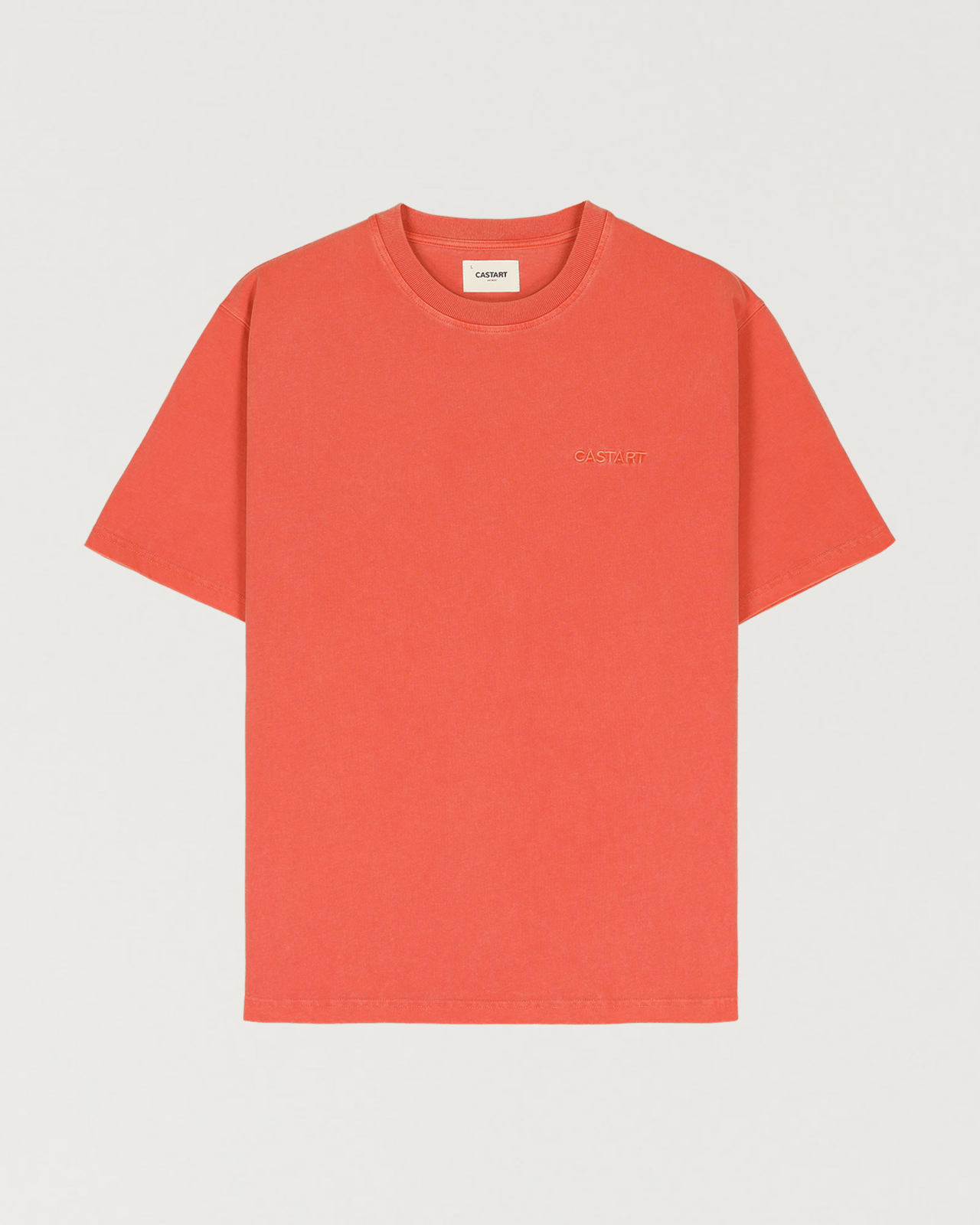 stonewash tee - bright orange - Castart