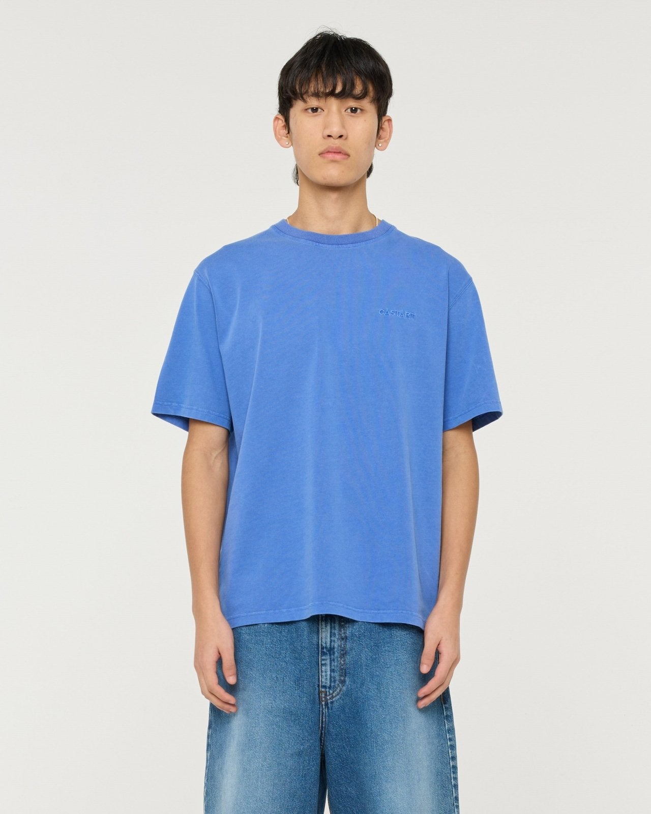 stonewash tee - cobalt - Castart