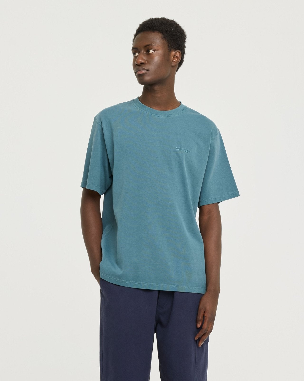 stonewash tee - dark green - Castart