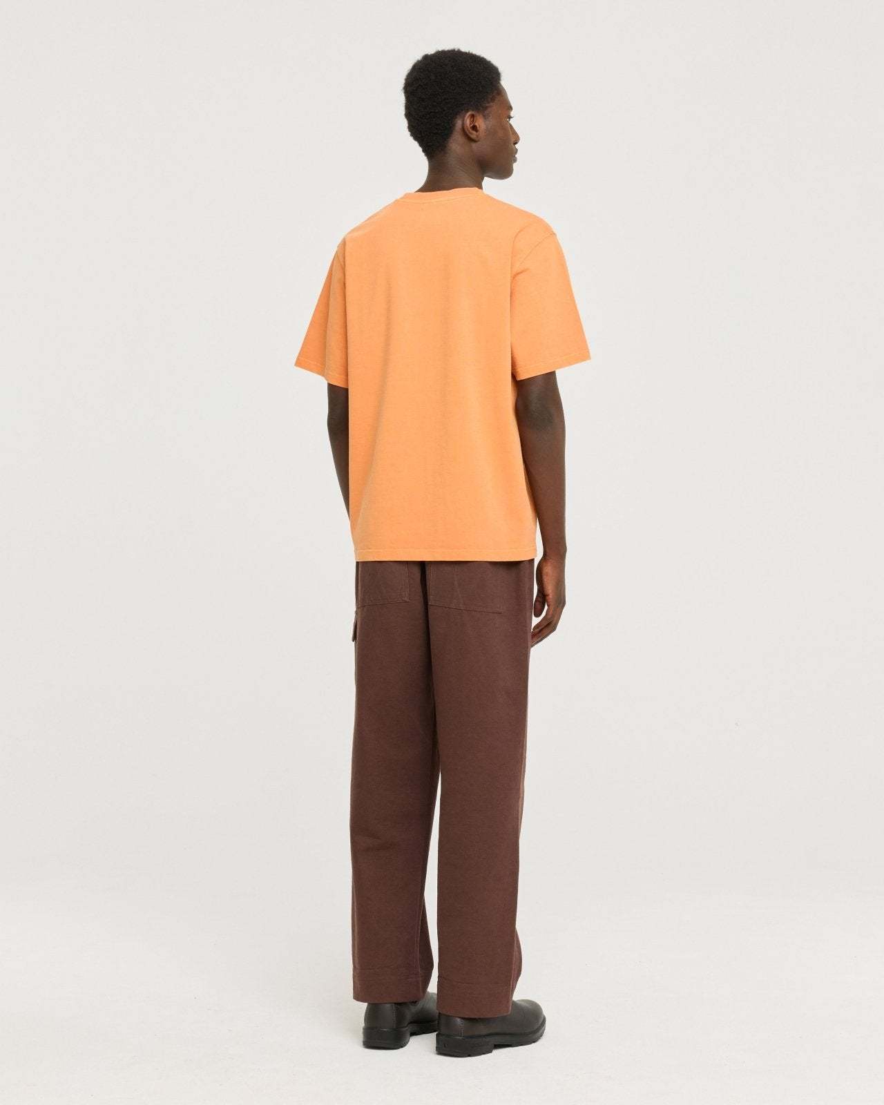 stonewash tee - orange - Castart