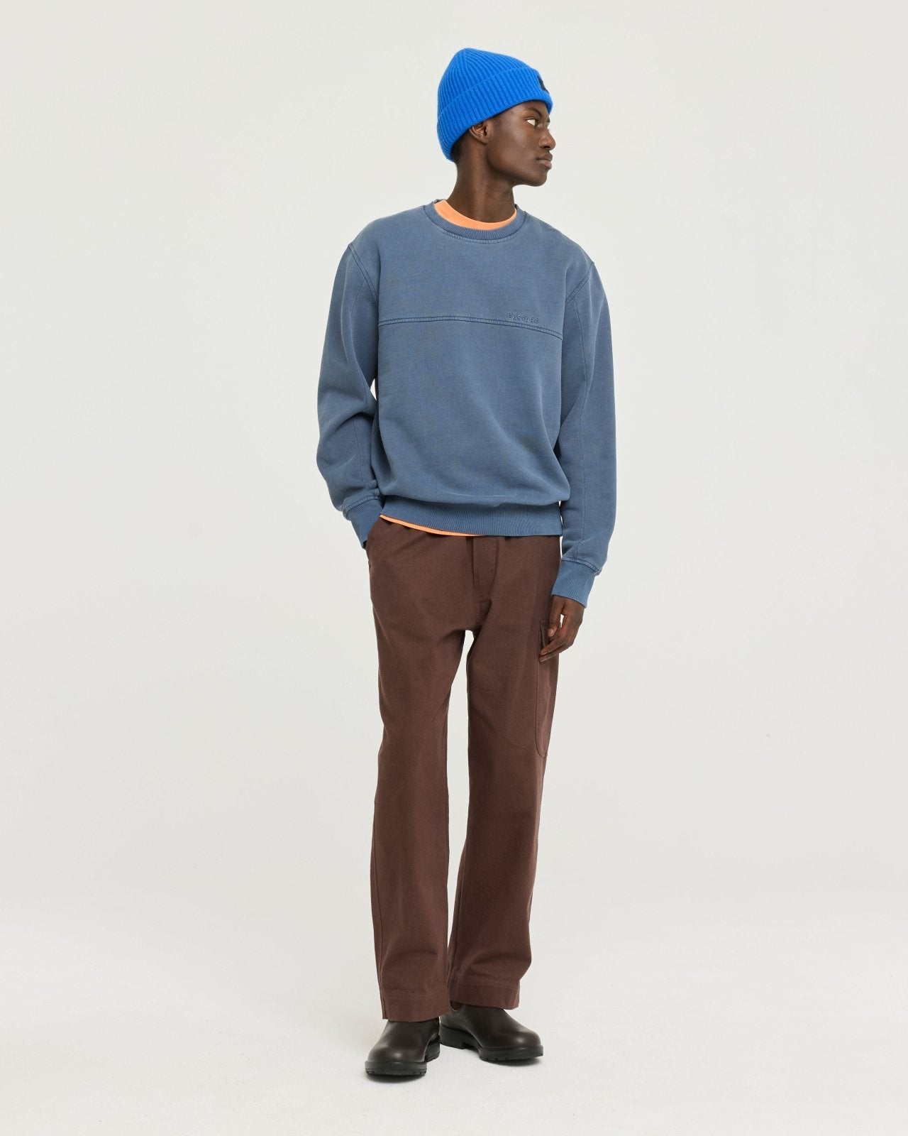 stonewash tee - orange - Castart