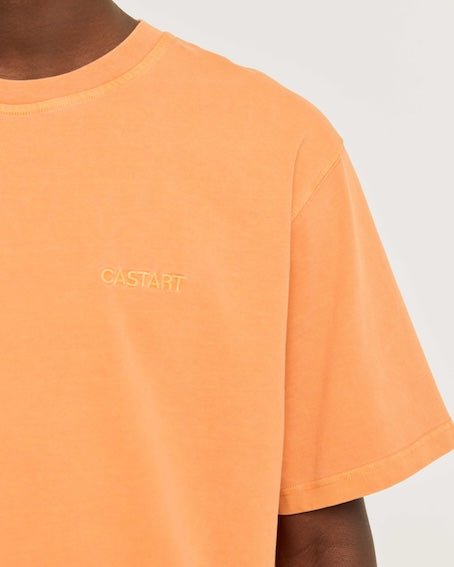 stonewash tee - orange - Castart