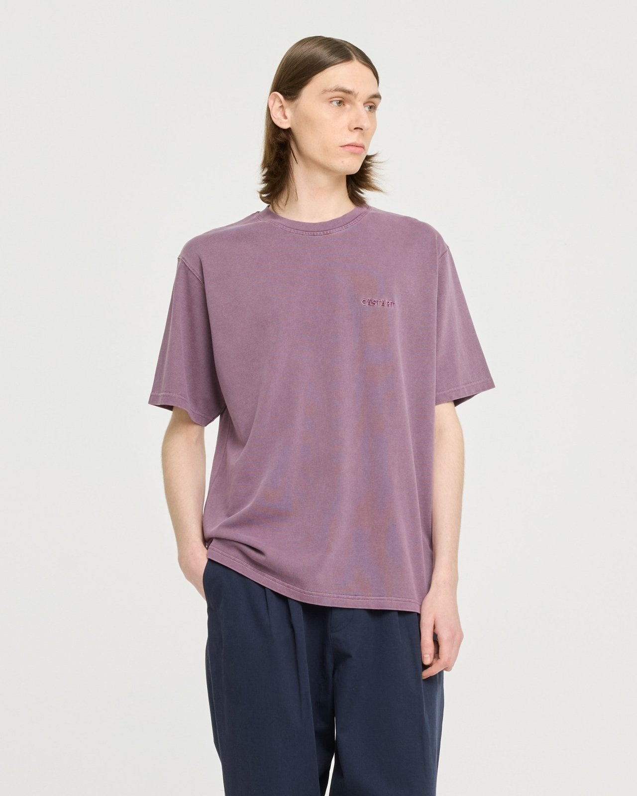 stonewash tee - purple - Castart