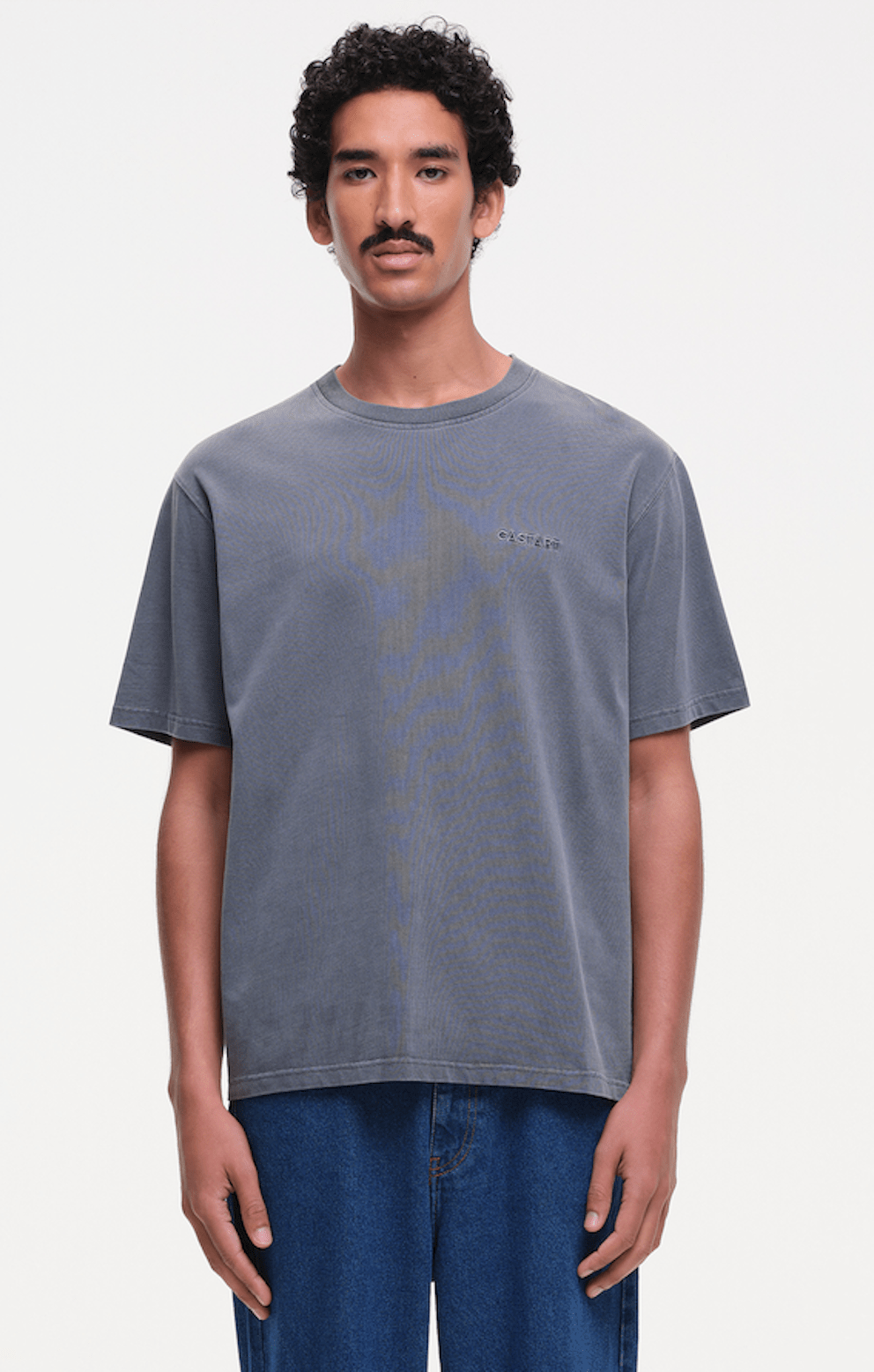stonewash tee - washed black - Castart
