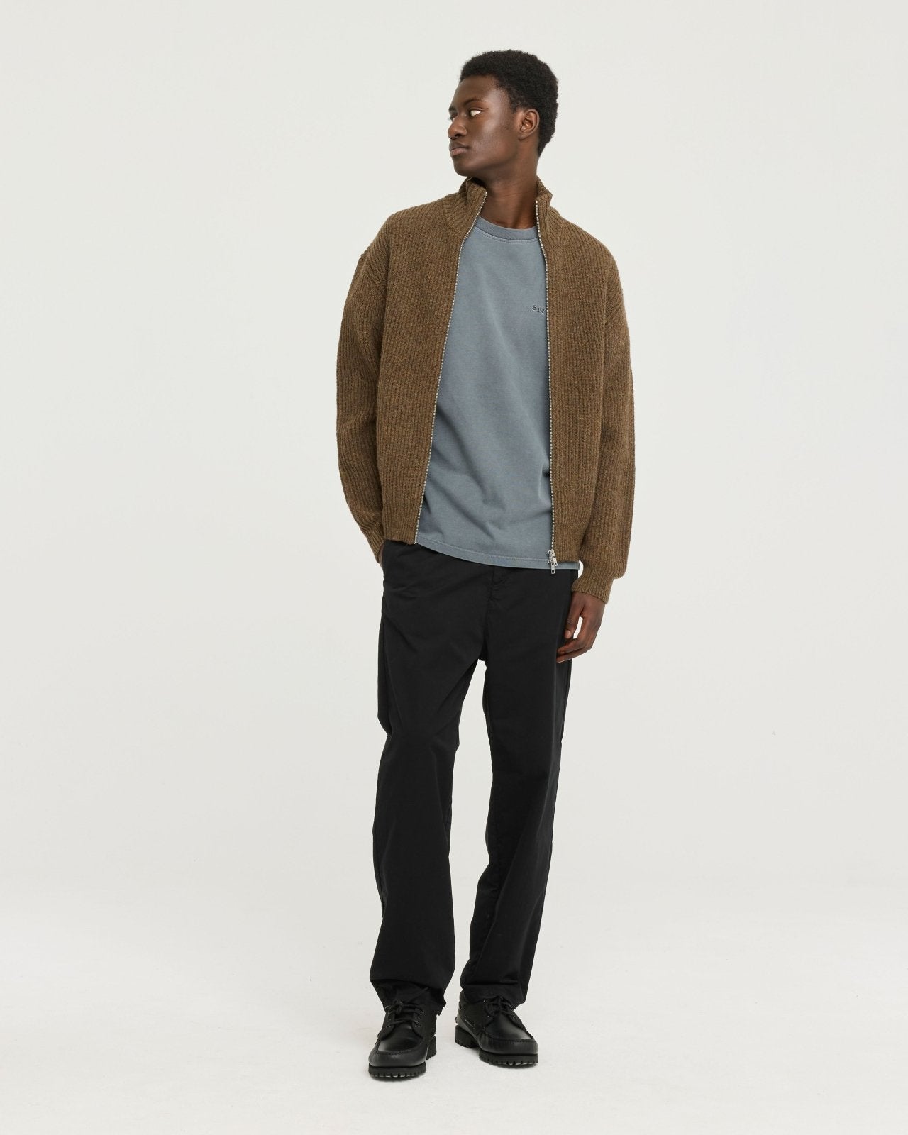 stonewash tee - washed black - Castart