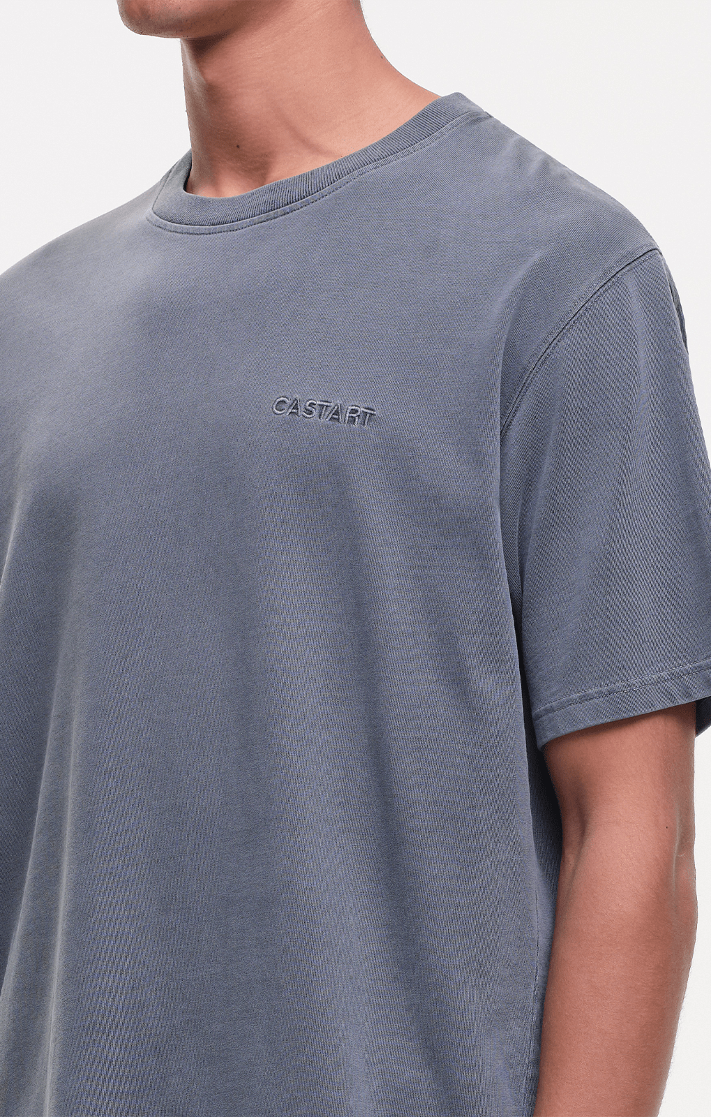 stonewash tee - washed black - Castart