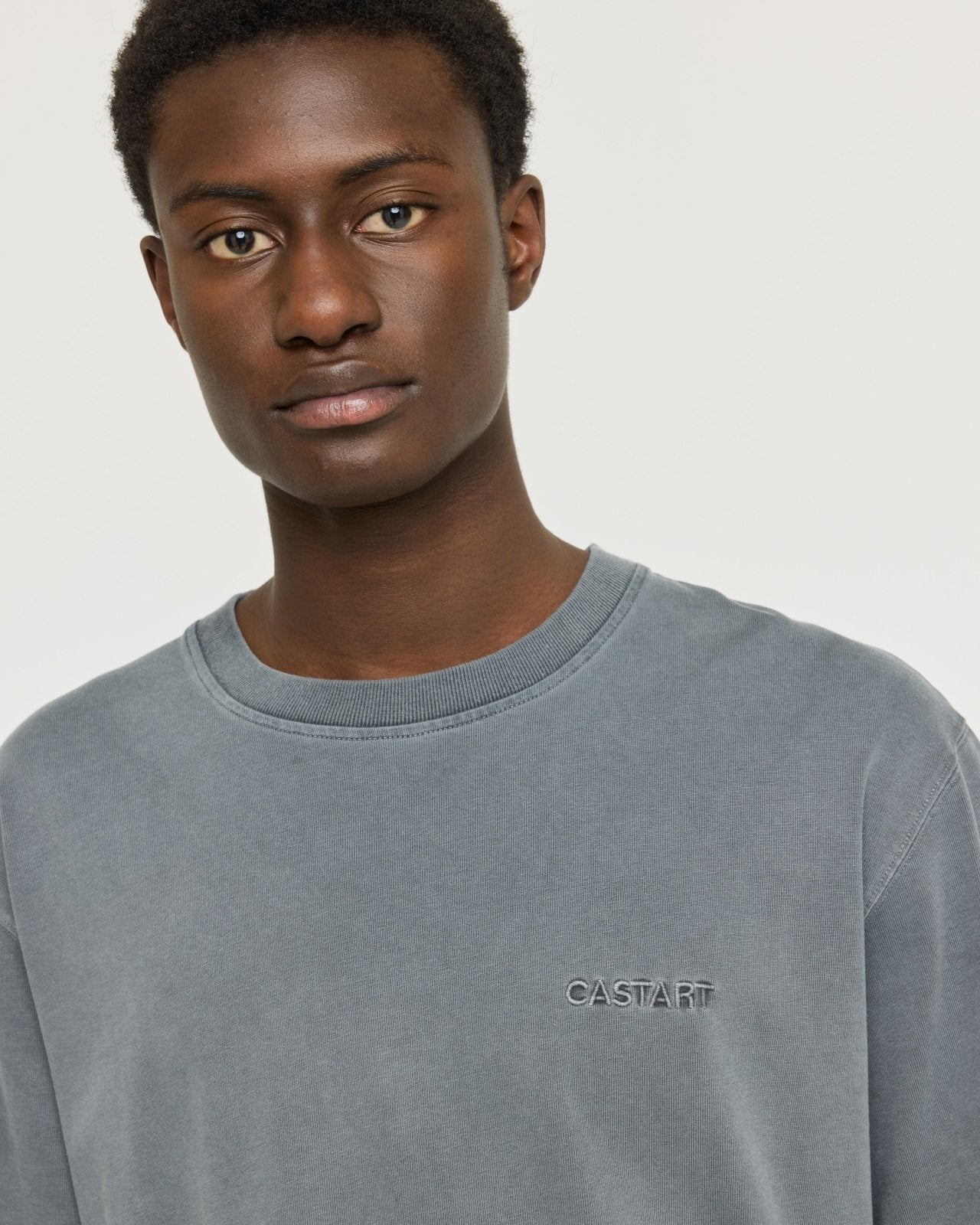 stonewash tee - washed black - Castart