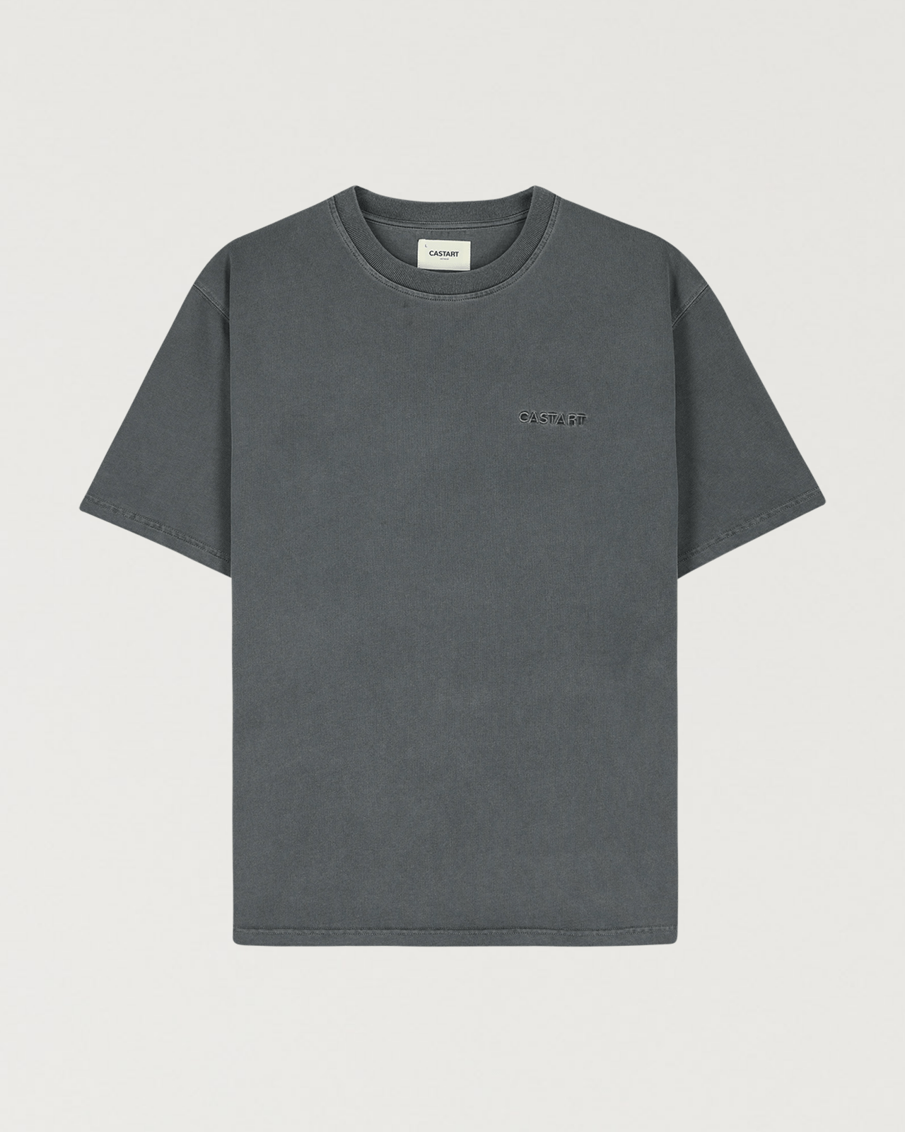 stonewash tee - washed black - Castart