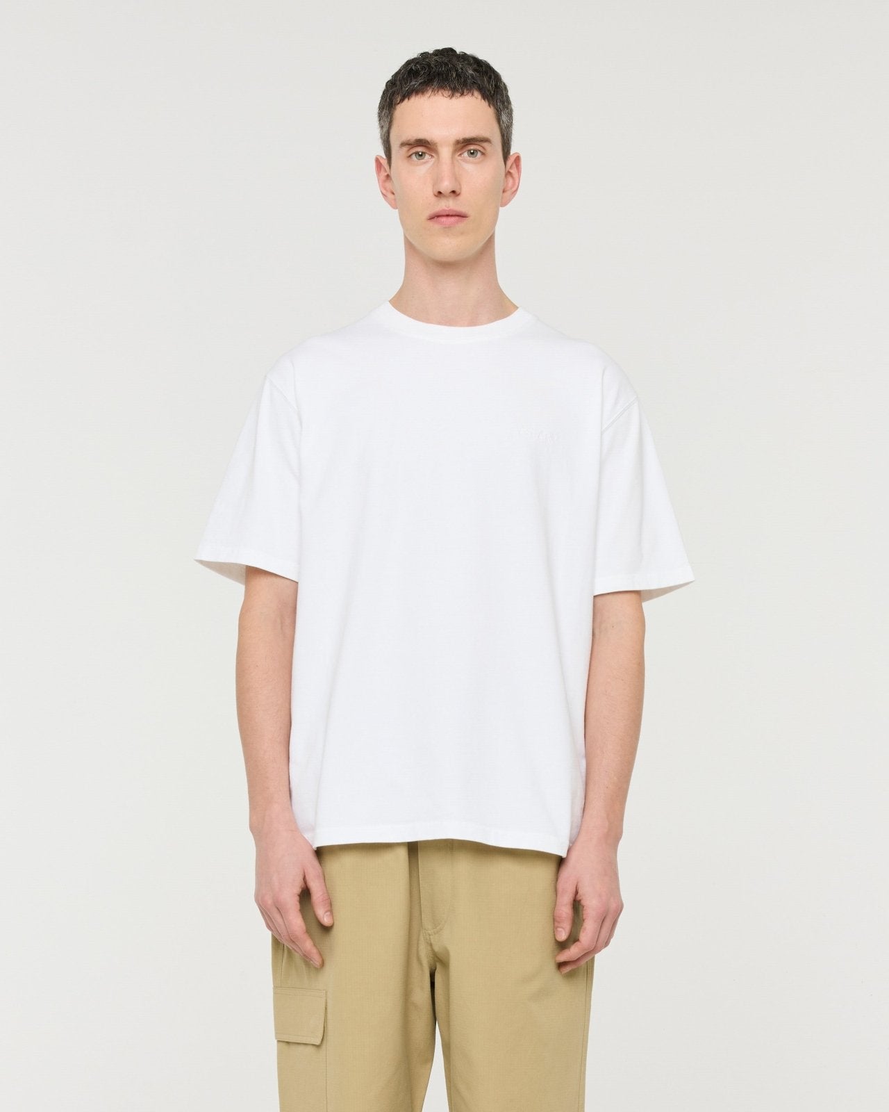 stonewash tee - white - Castart