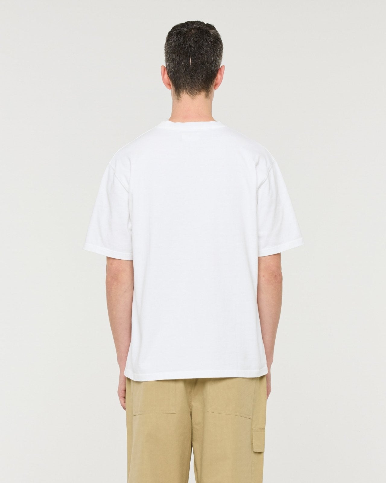 stonewash tee - white - Castart